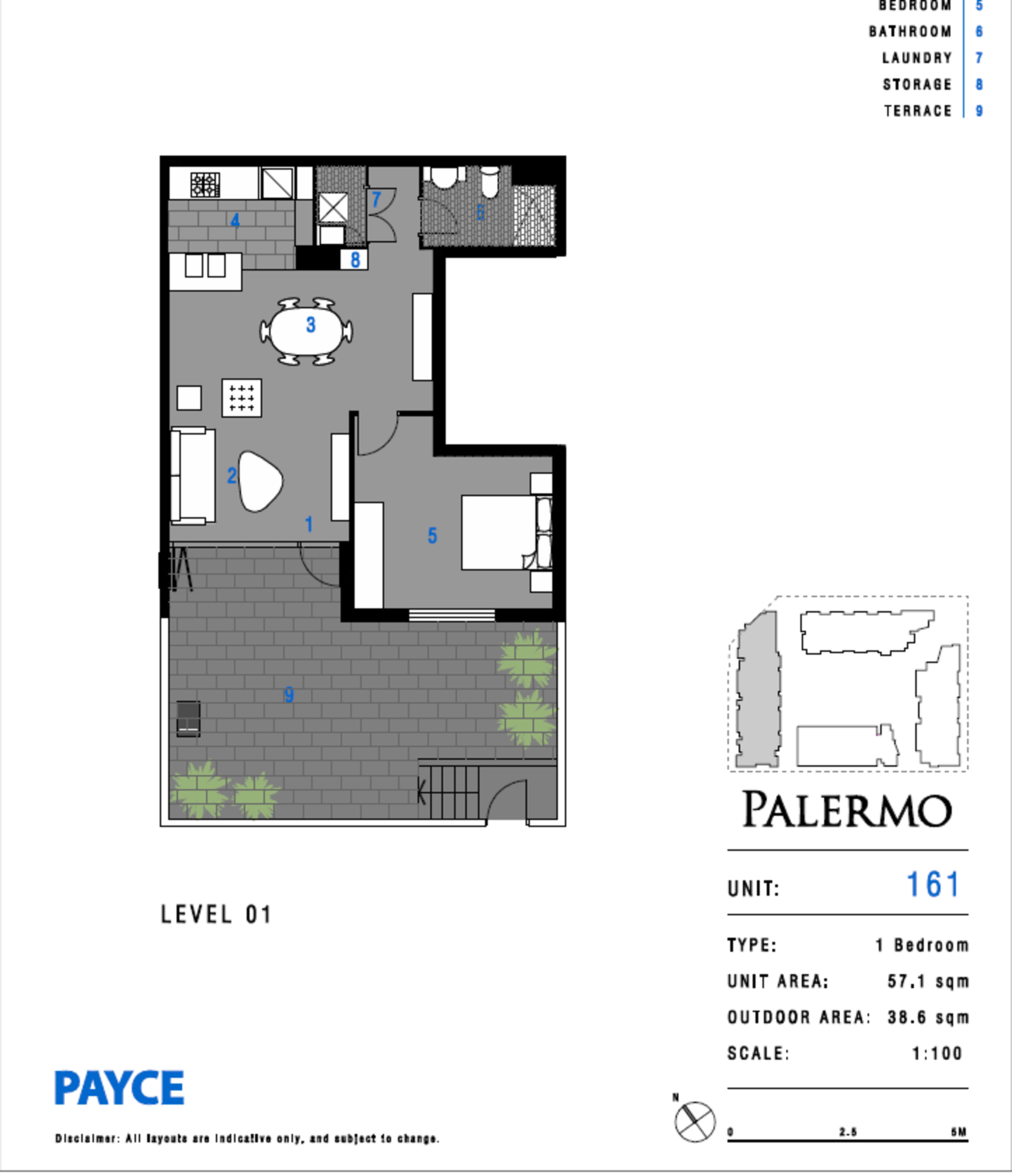 161/3 Baywater Drive, Wentworth Point Leased by Chidiac Realty - floorplan