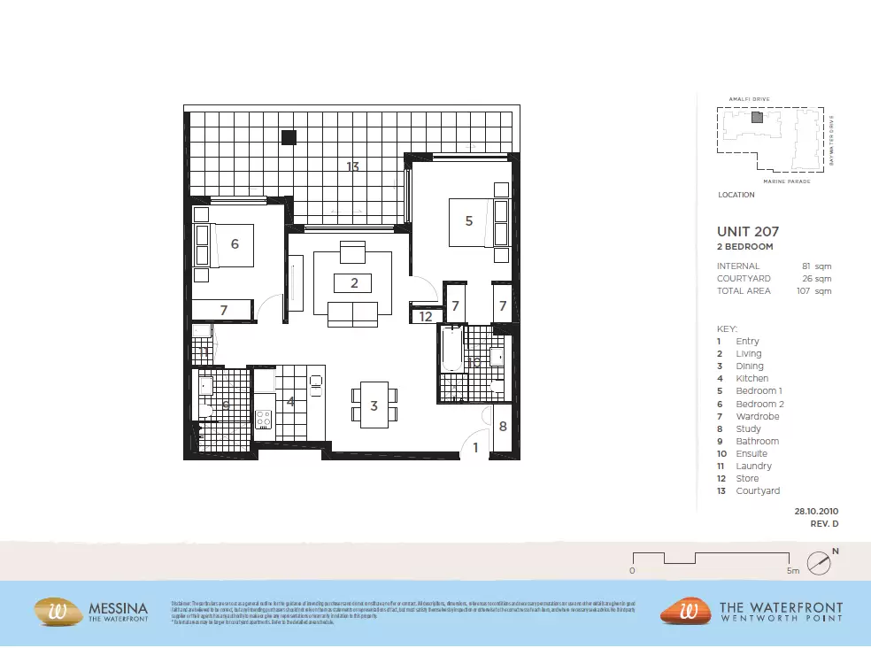 207/48 Amalfi Drive, Wentworth Point Leased by Chidiac Realty - floorplan