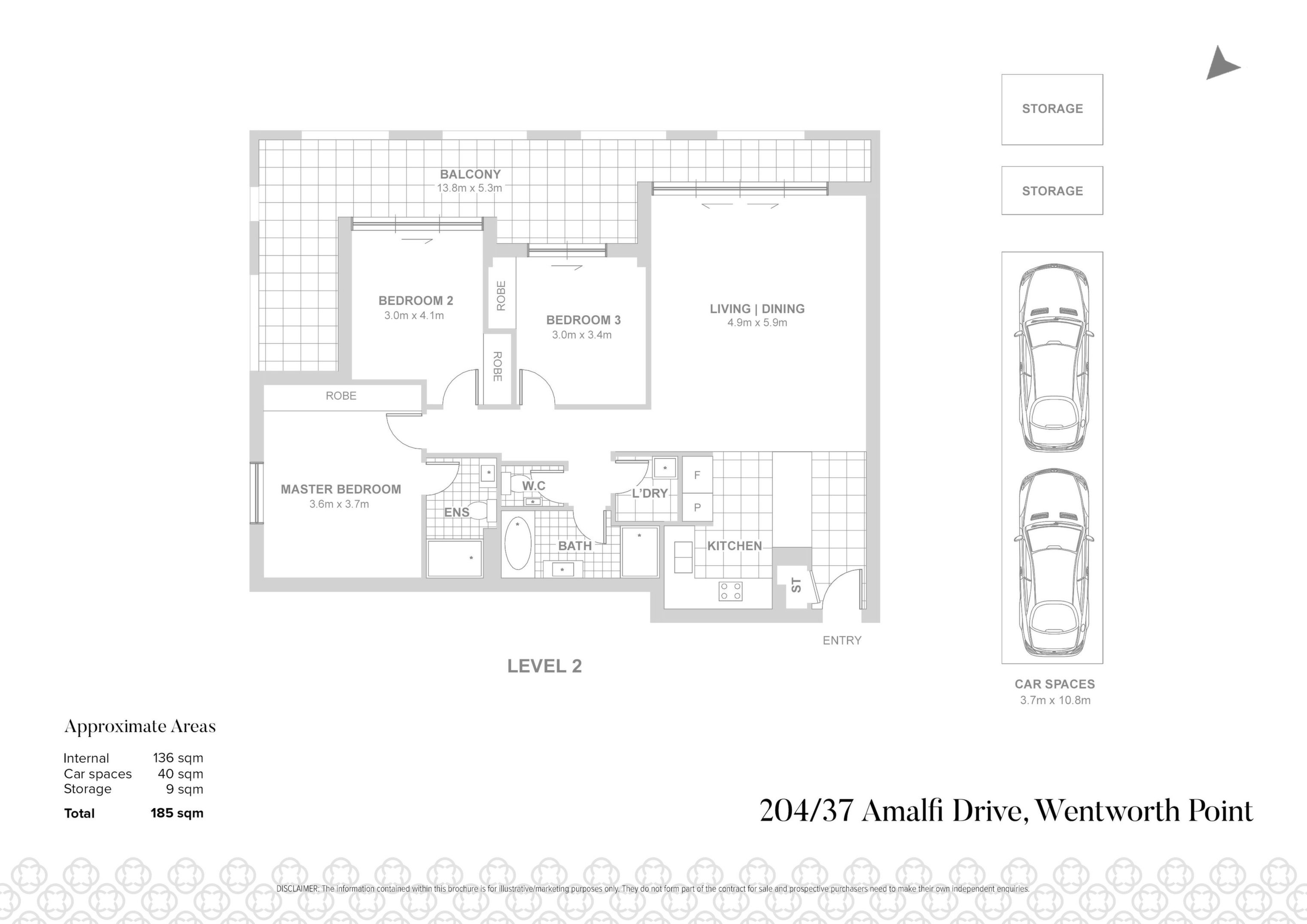 204/37 Amalfi Drive, Wentworth Point Sold by Chidiac Realty - floorplan