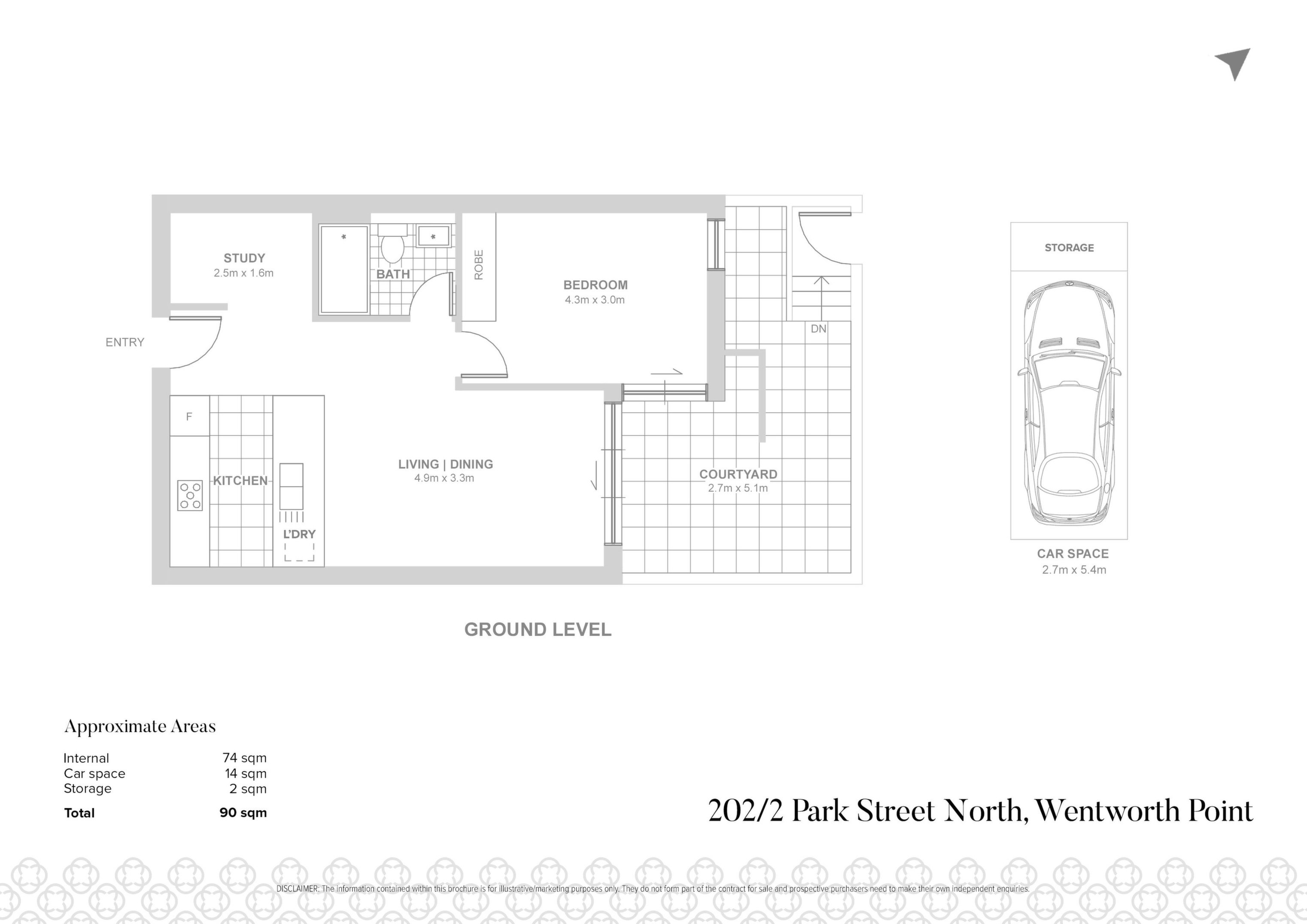 202/2 Park Street North, Wentworth Point Sold by Chidiac Realty - floorplan