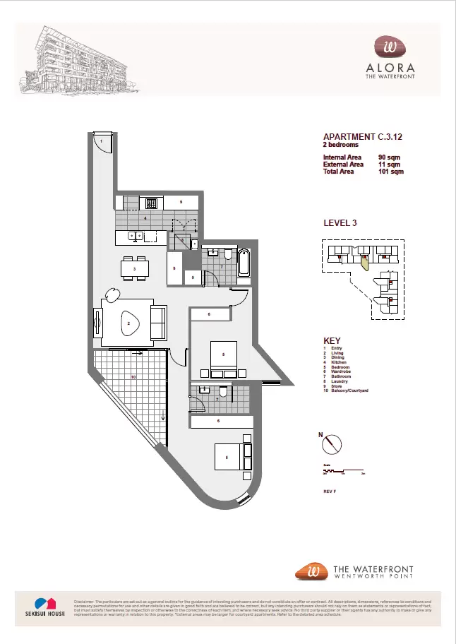 312/12 Nuvolari Place, Wentworth Point Leased by Chidiac Realty - floorplan