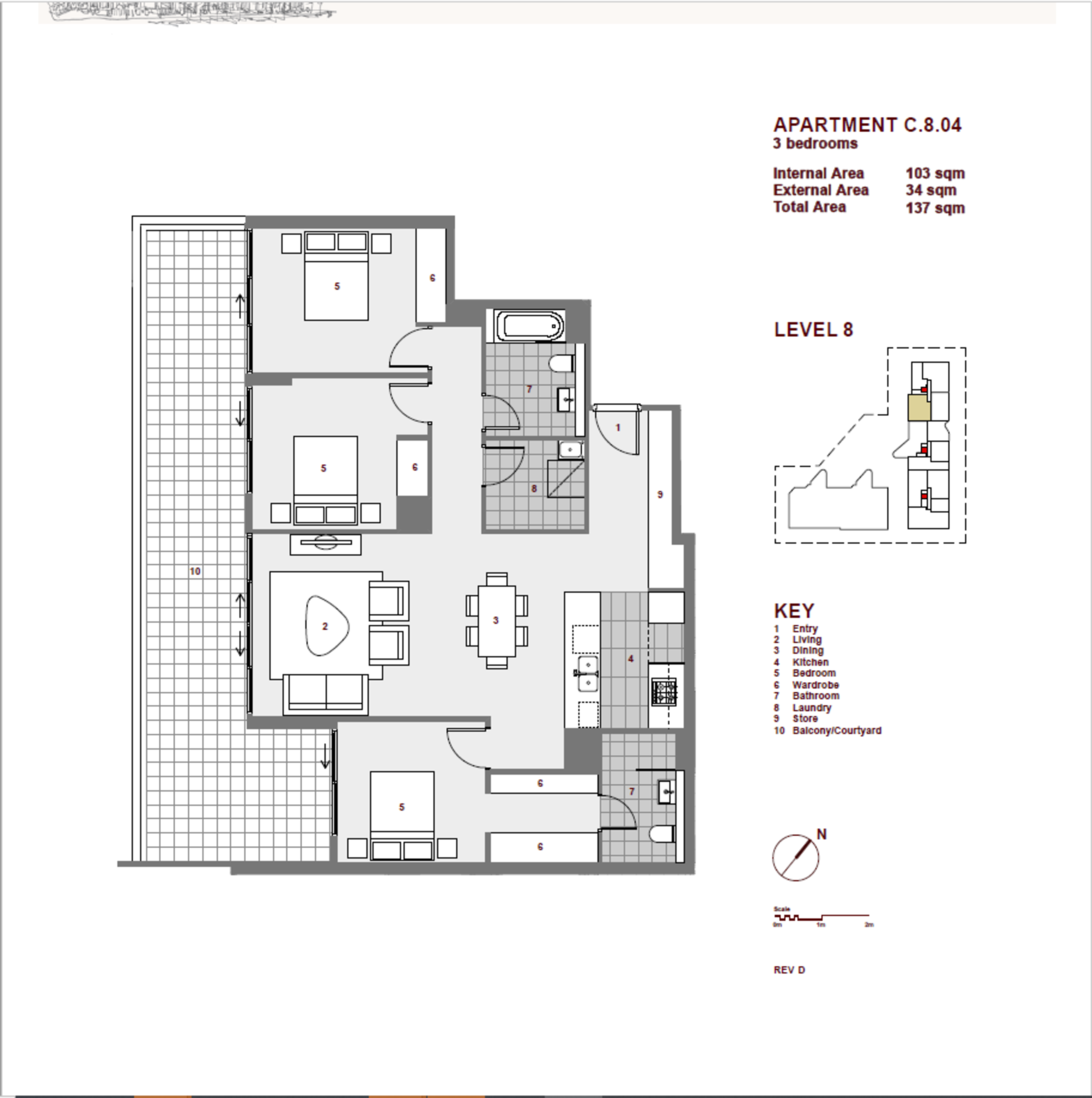 804/8 Nuvolari Place, Wentworth Point Leased by Chidiac Realty - floorplan