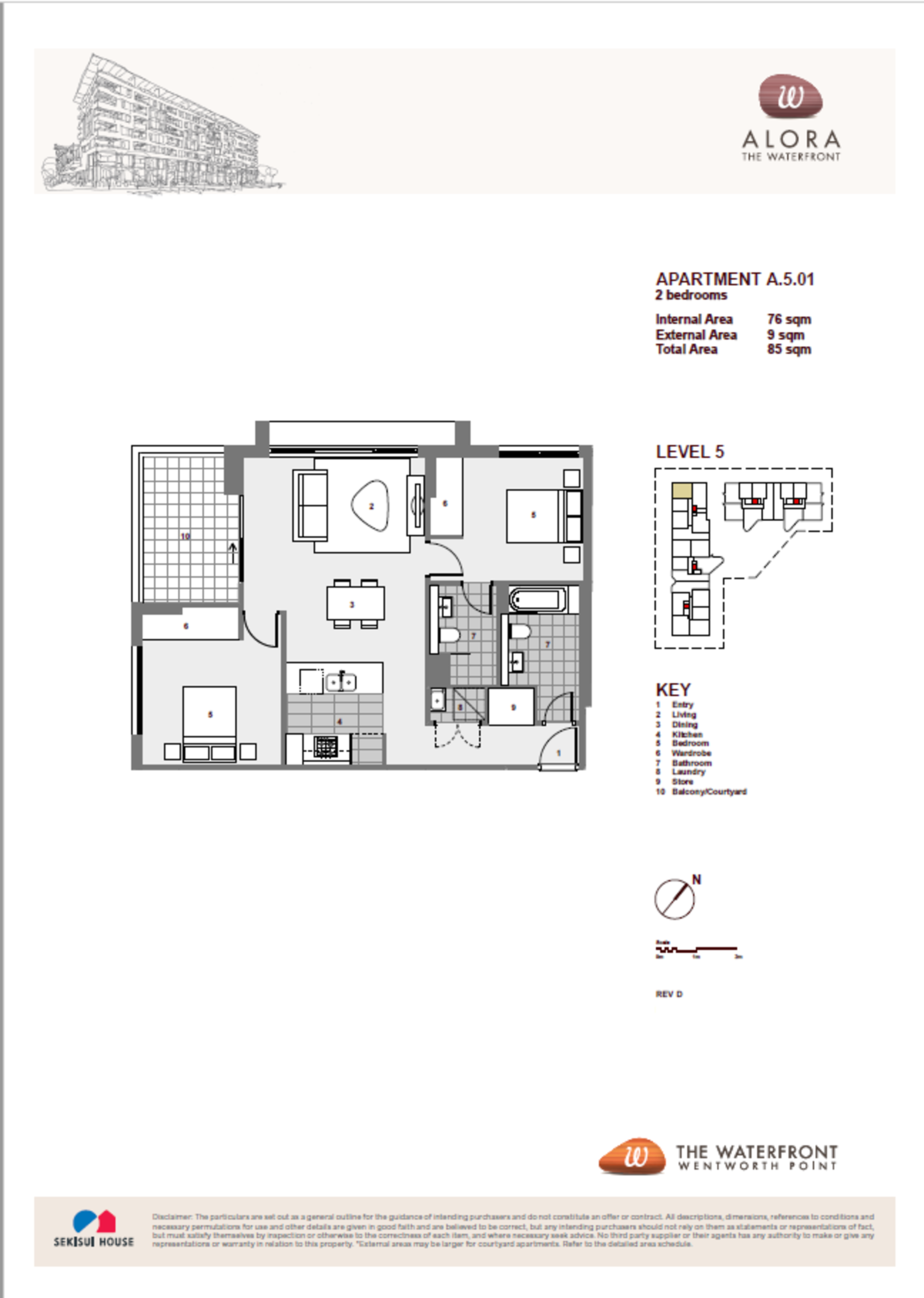 501/9 Baywater Drive, Wentworth Point Leased by Chidiac Realty - floorplan