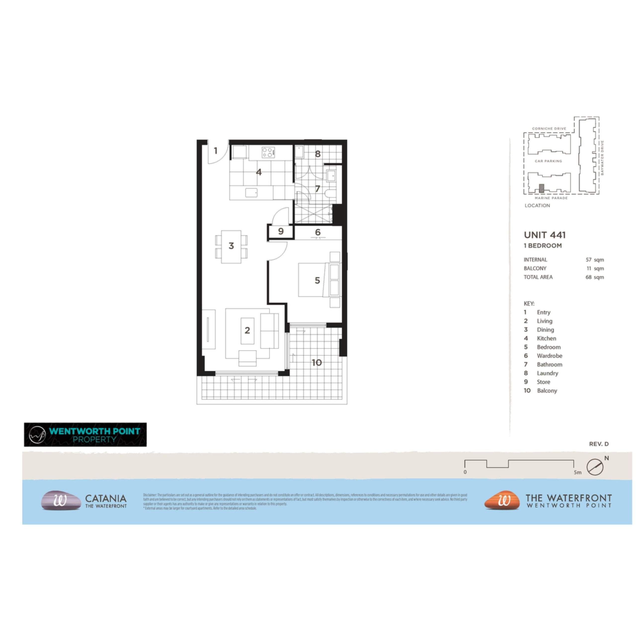 441/17 Marine Parade, Wentworth Point Leased by Chidiac Realty - floorplan