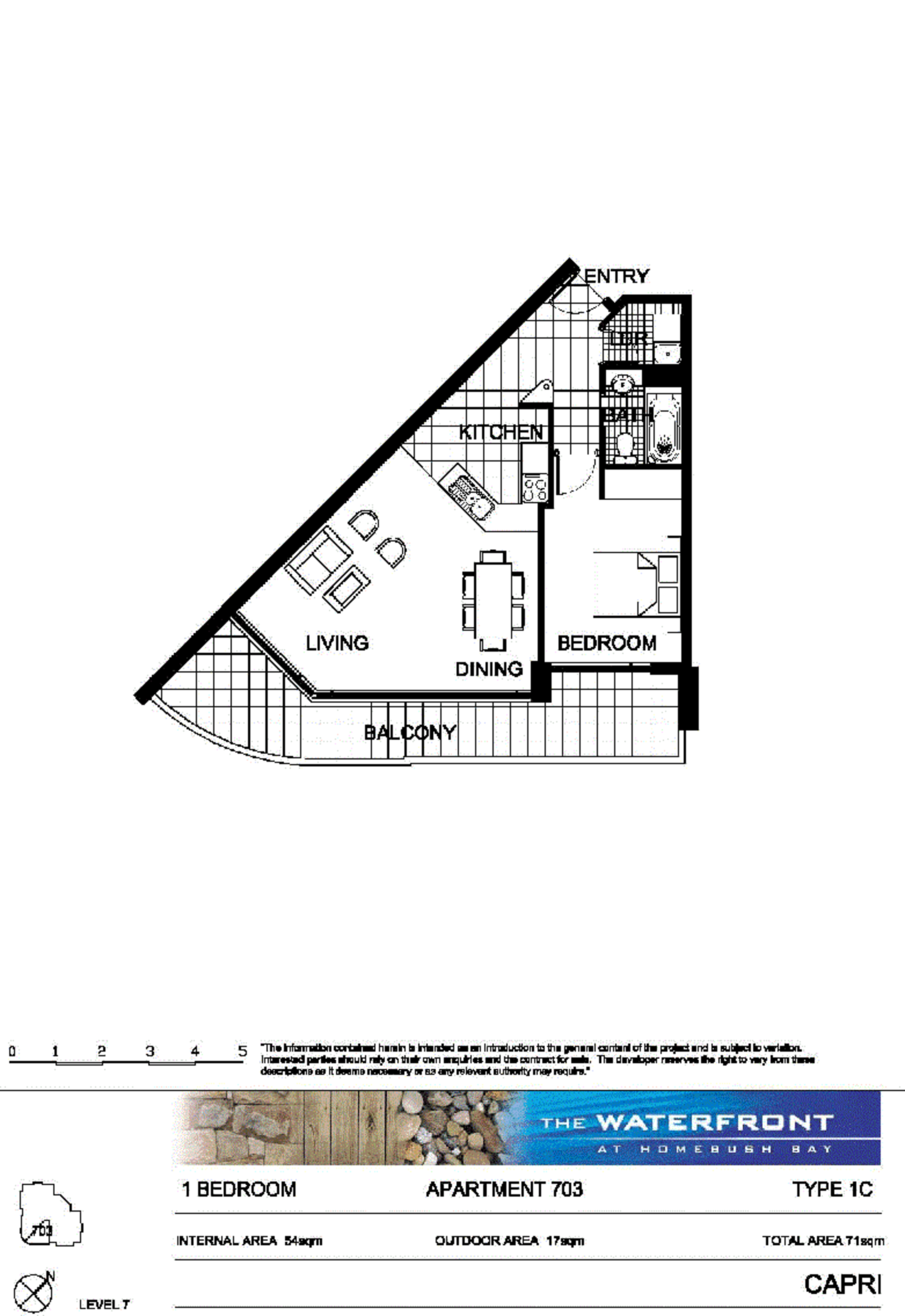 703/1 The Piazza, Wentworth Point Leased by Chidiac Realty - floorplan