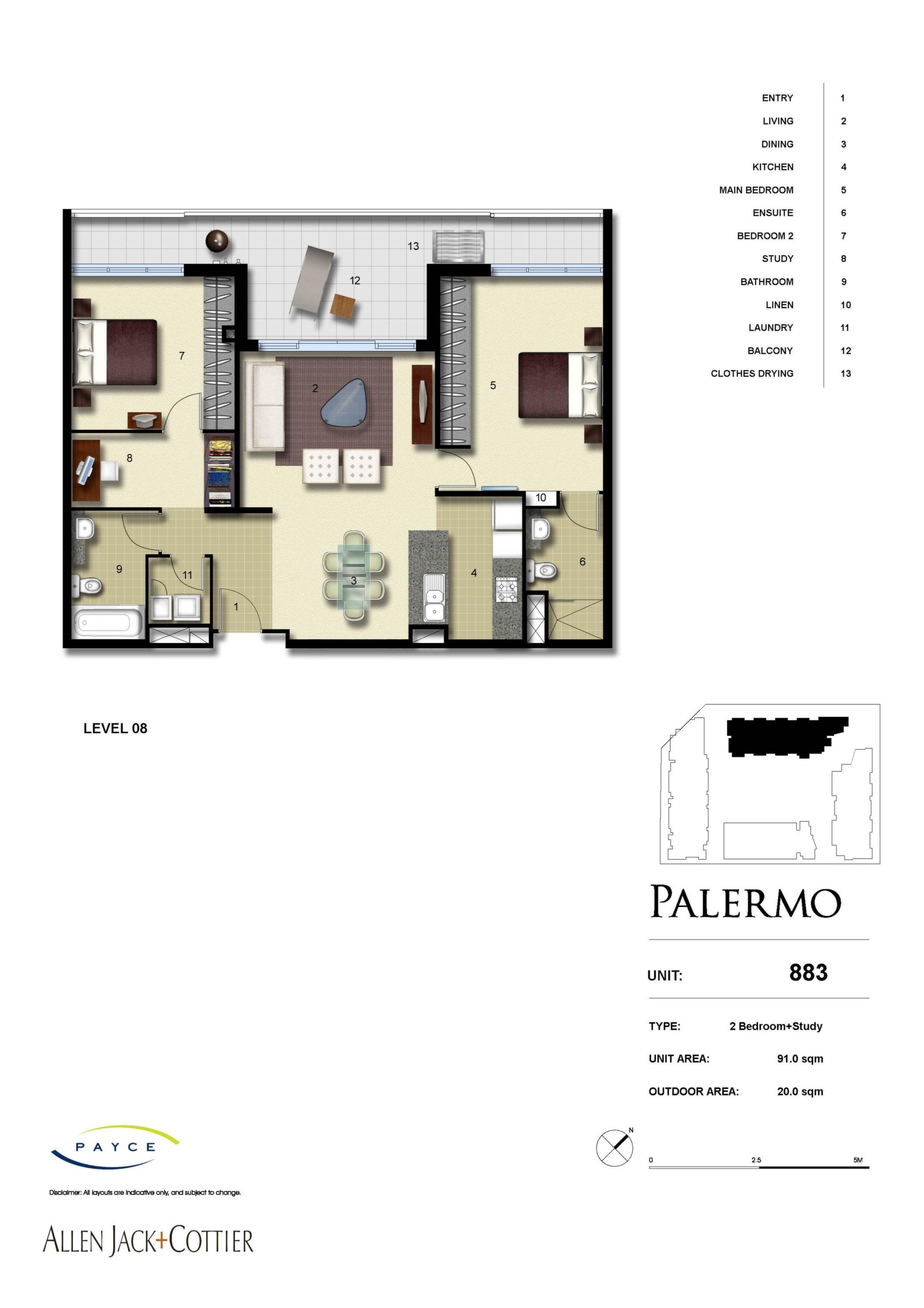 883/33 Hill Road, Wentworth Point Leased by Chidiac Realty - floorplan