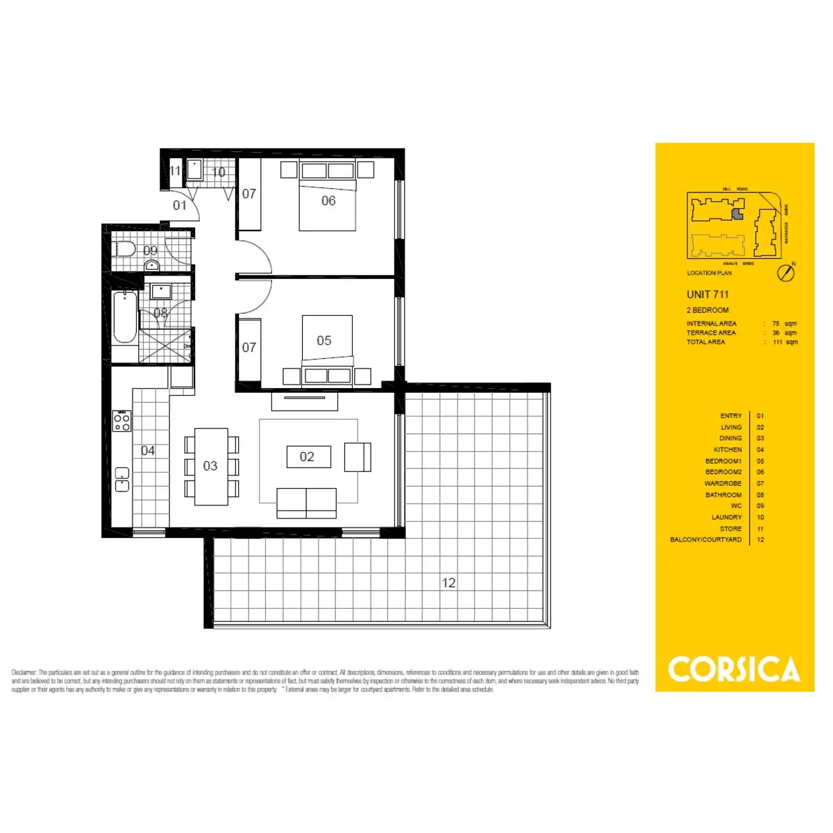 711/27 Hill Road, Wentworth Point Leased by Chidiac Realty - floorplan