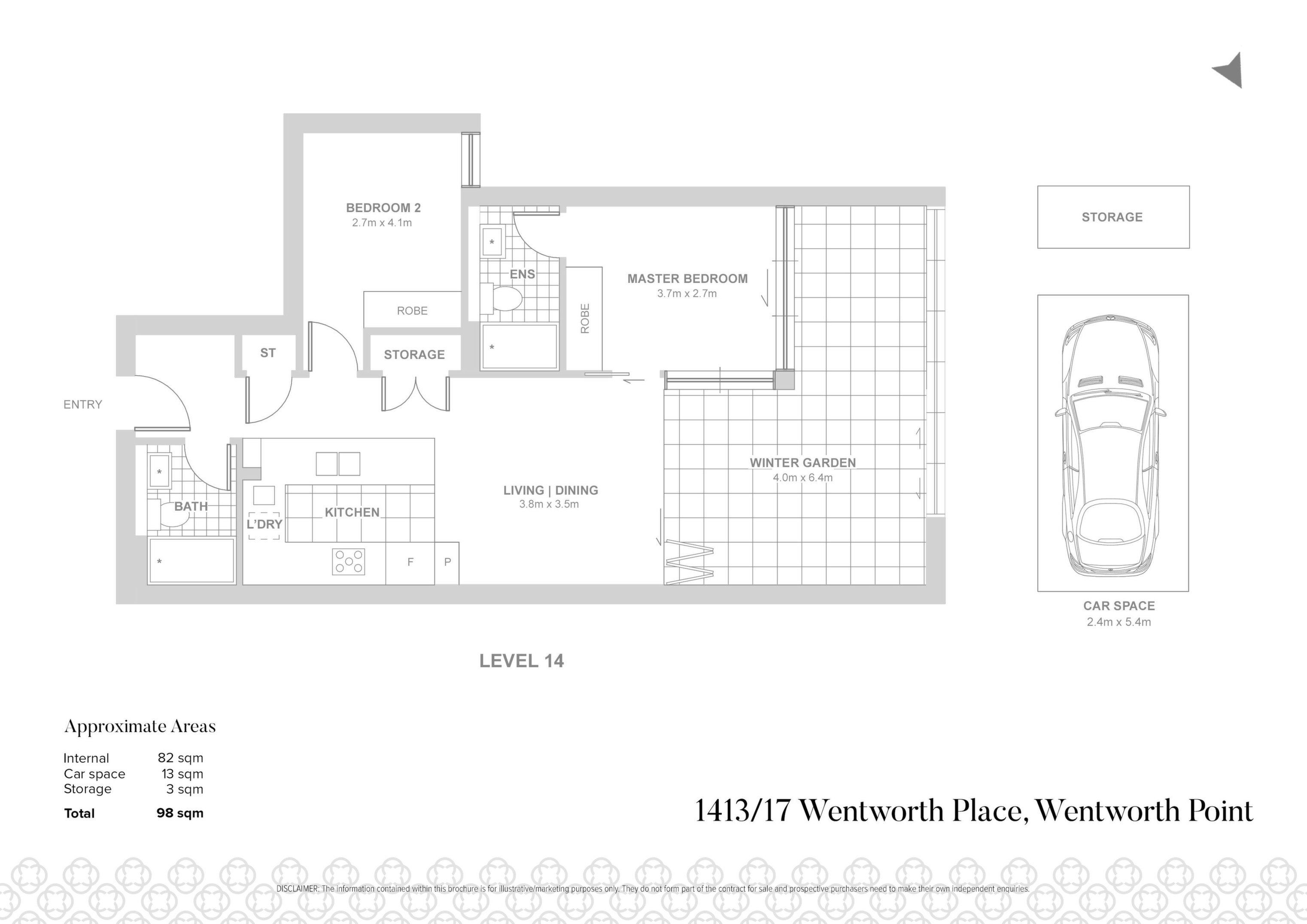 1413/17 Wentworth Place, Wentworth Point Sold by Chidiac Realty - floorplan