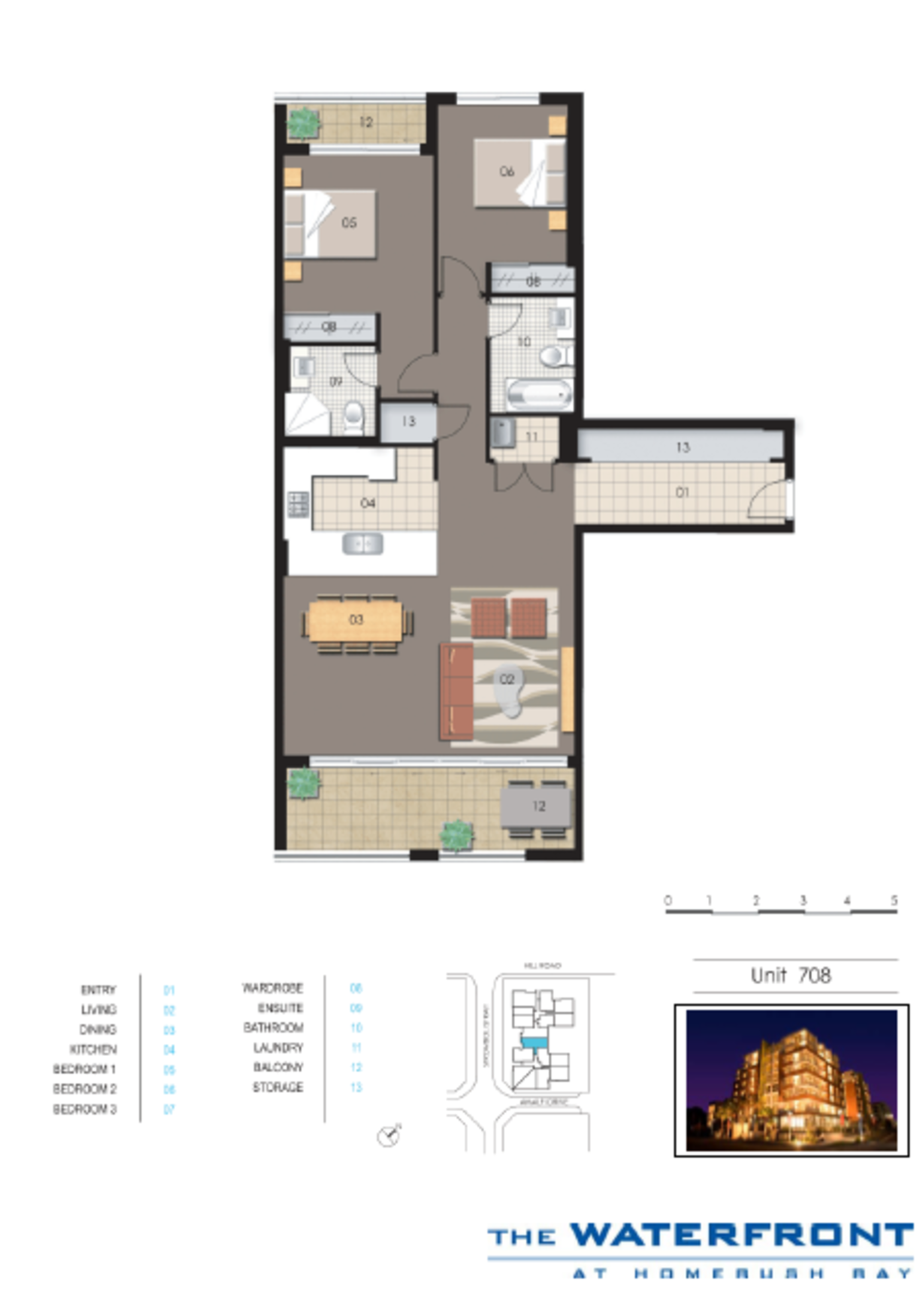 708/1 Stromboli Strait, Wentworth Point Leased by Chidiac Realty - floorplan