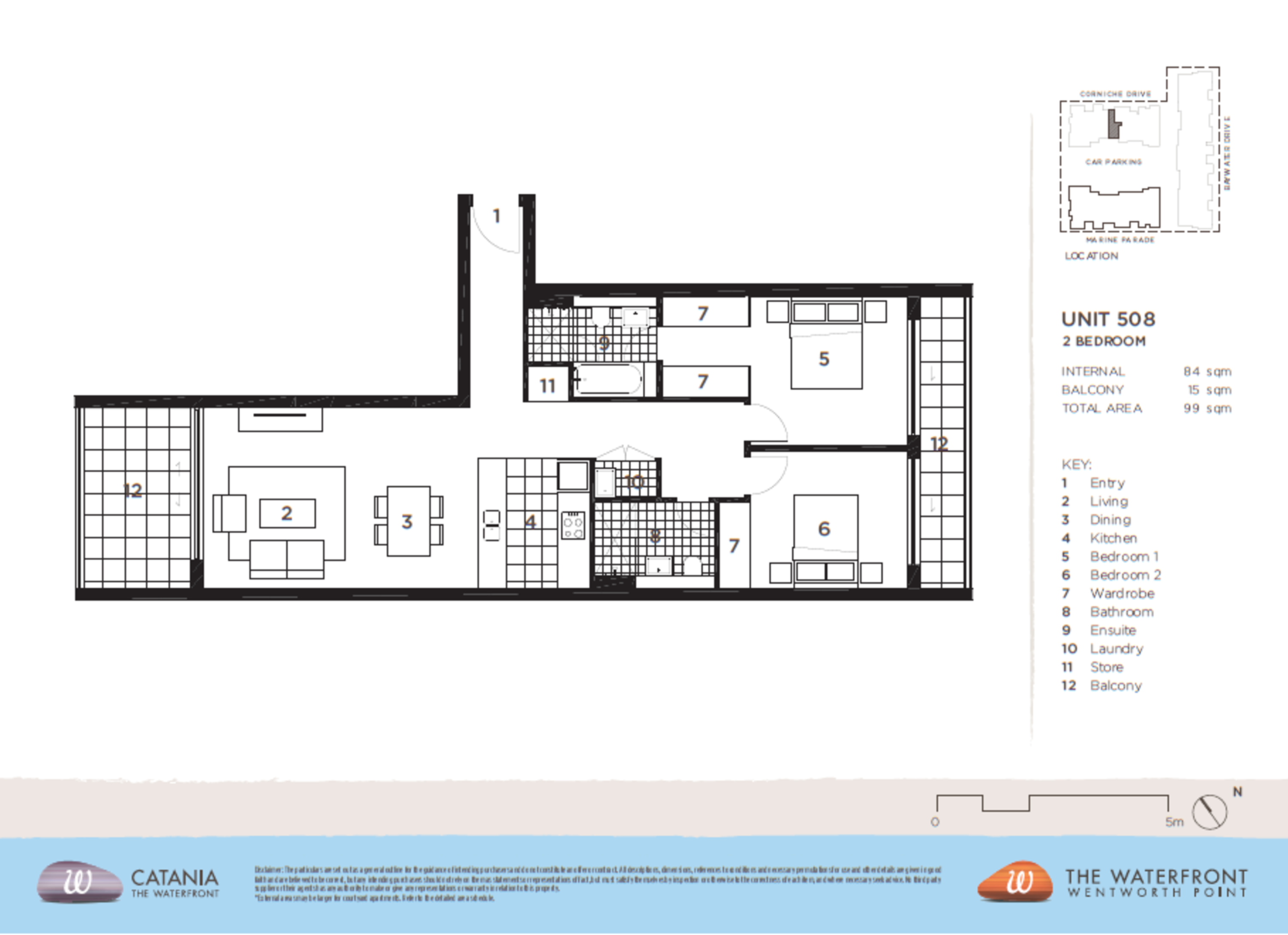 508/18 Corniche Drive, Wentworth Point Leased by Chidiac Realty - floorplan