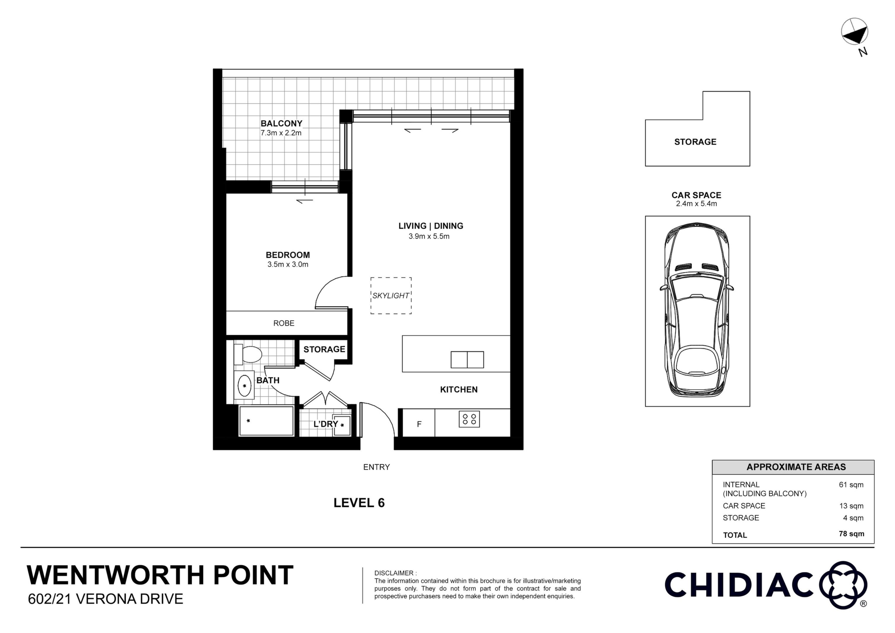 602/21 Verona Drive, Wentworth Point Sold by Chidiac Realty - floorplan