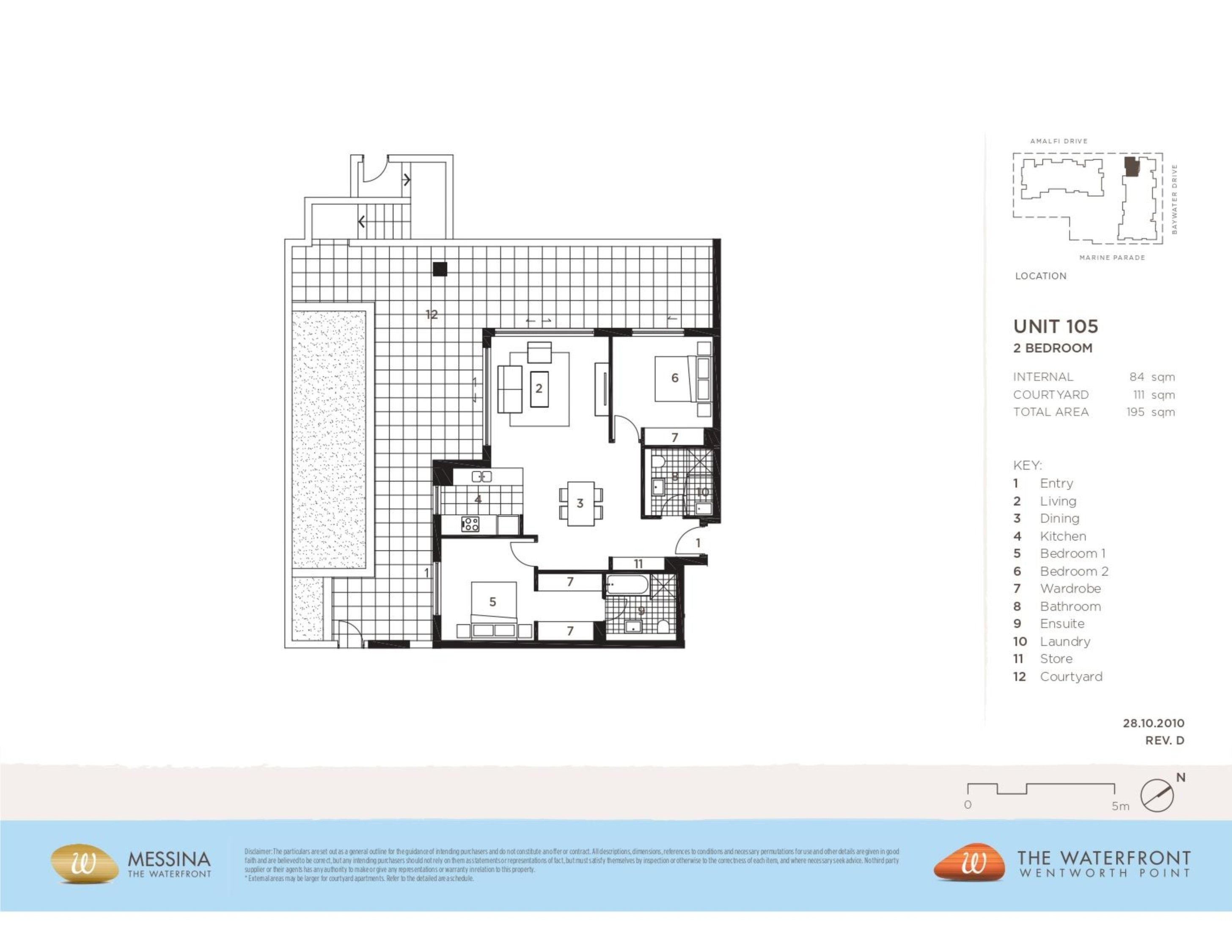 105/8 Baywater Drive, Wentworth Point Leased by Chidiac Realty - floorplan