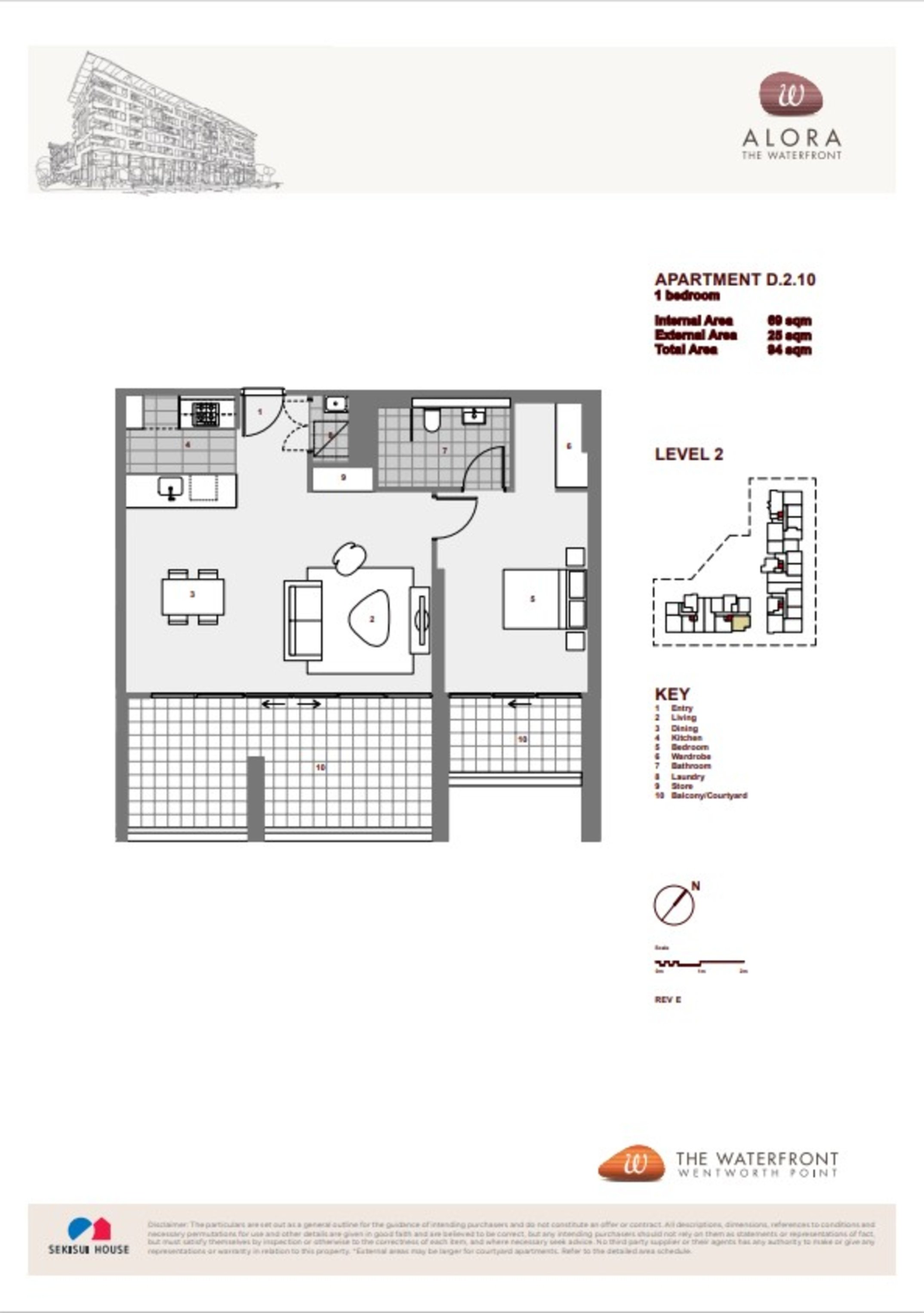 210/23 Monza Boulevard, Wentworth Point Leased by Chidiac Realty - floorplan