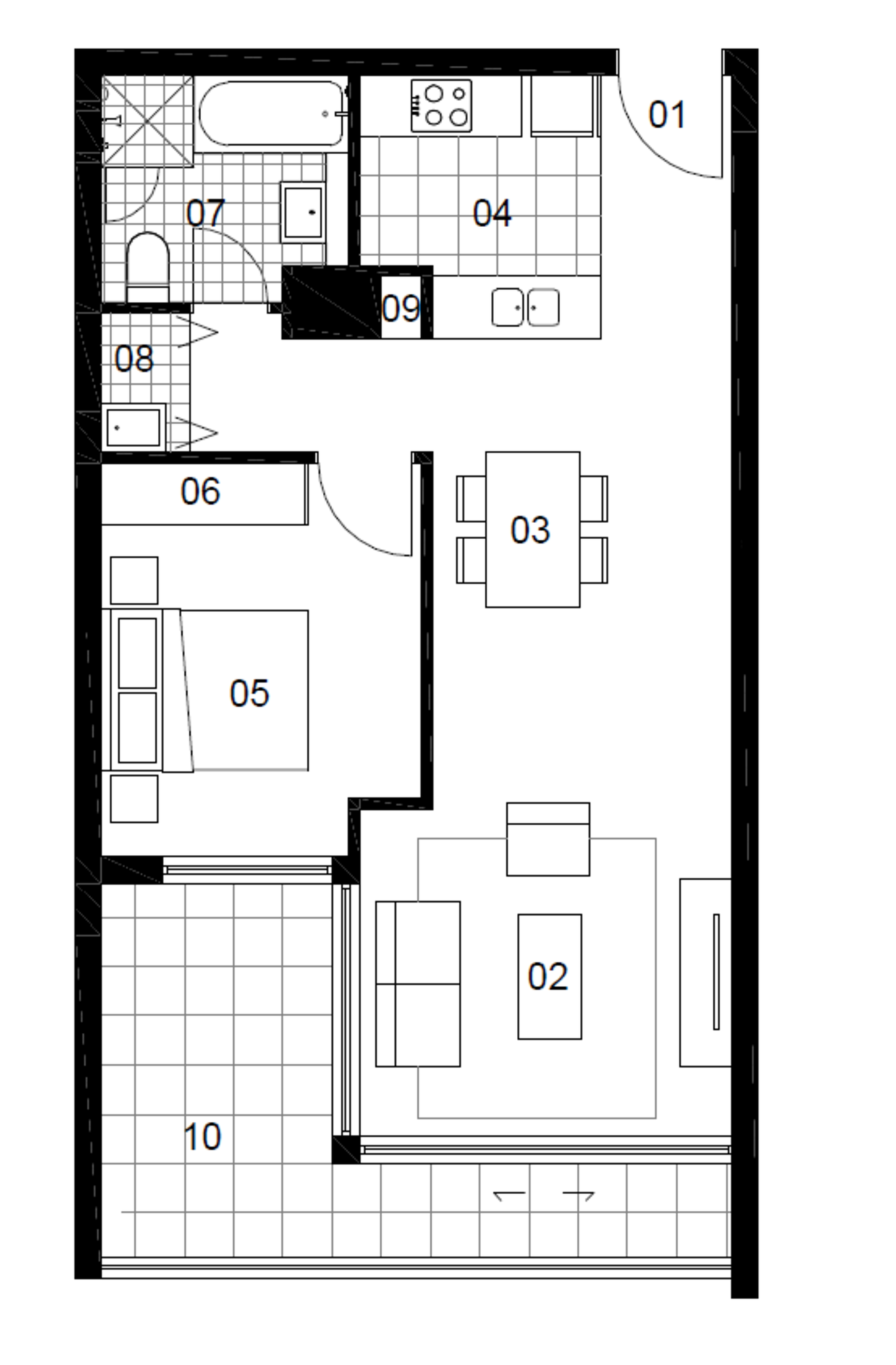 409/27 Hill Road, Wentworth Point Leased by Chidiac Realty - floorplan