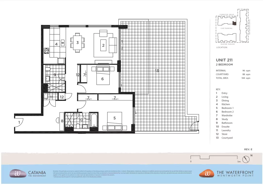 211/18 Corniche Drive, Wentworth Point Leased by Chidiac Realty - floorplan