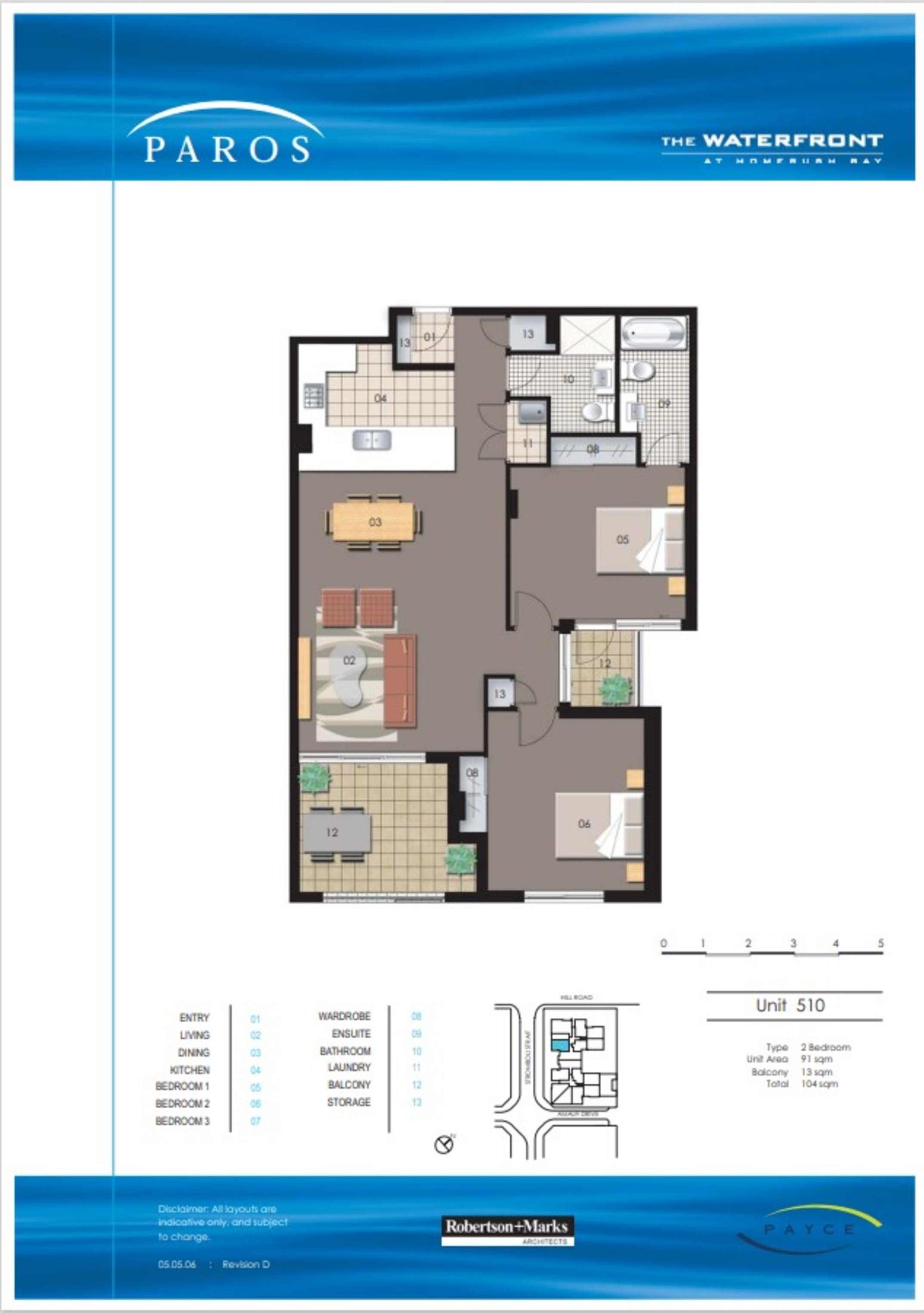 510/21 Hill Road, Wentworth Point Leased by Chidiac Realty - floorplan