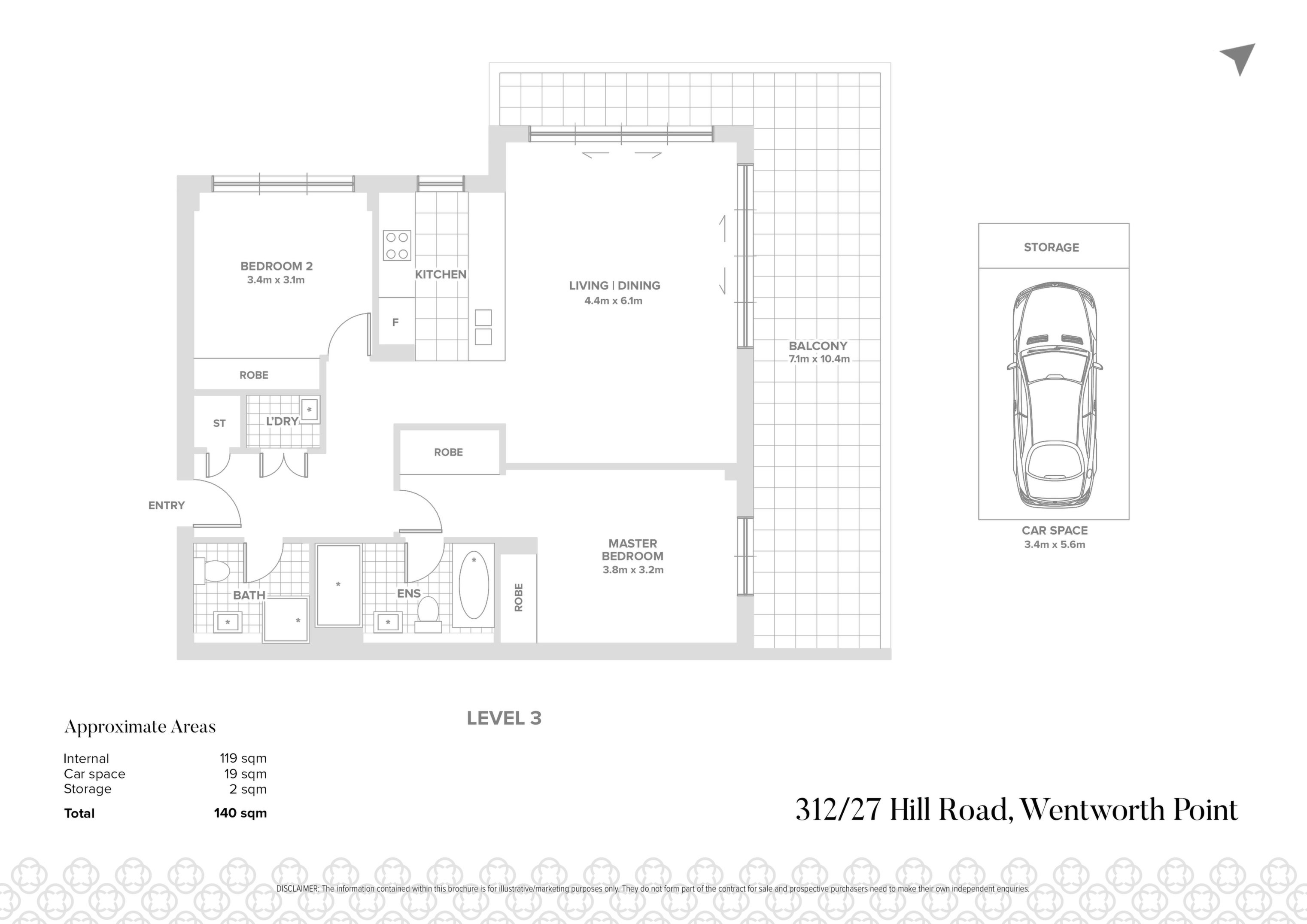 312/27 Hill Road, Wentworth Point Leased by Chidiac Realty - floorplan