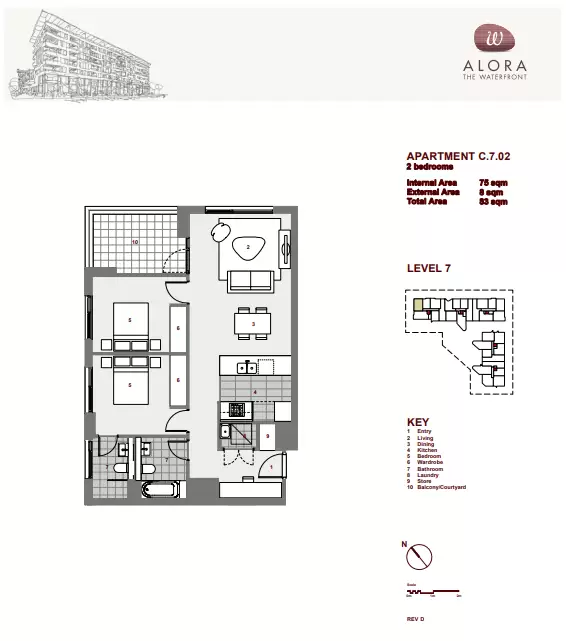 702/8 Nuvolari Place, Wentworth Point Leased by Chidiac Realty - floorplan