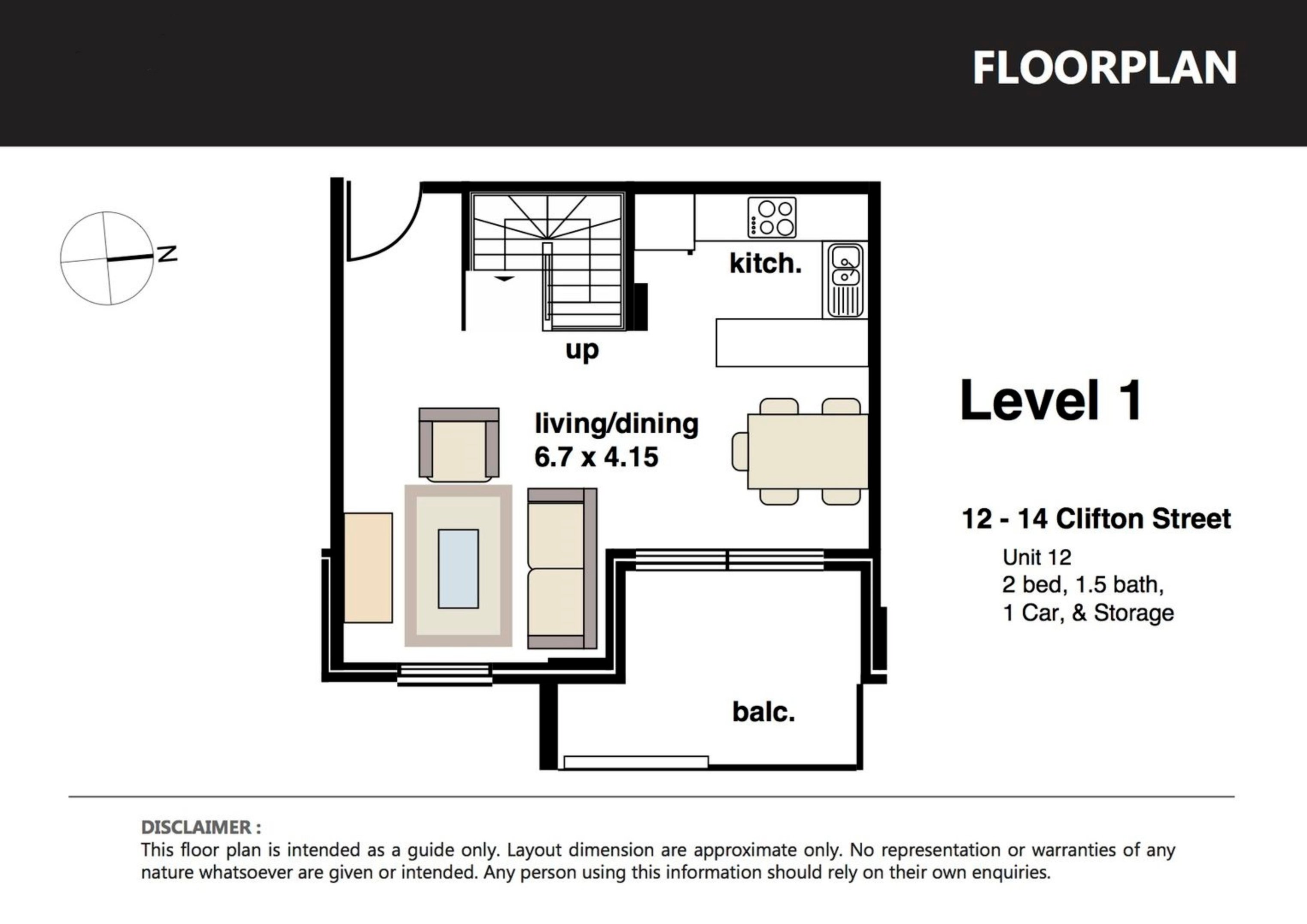 12/12-14 Clifton Street, Blacktown Leased by Chidiac Realty - floorplan