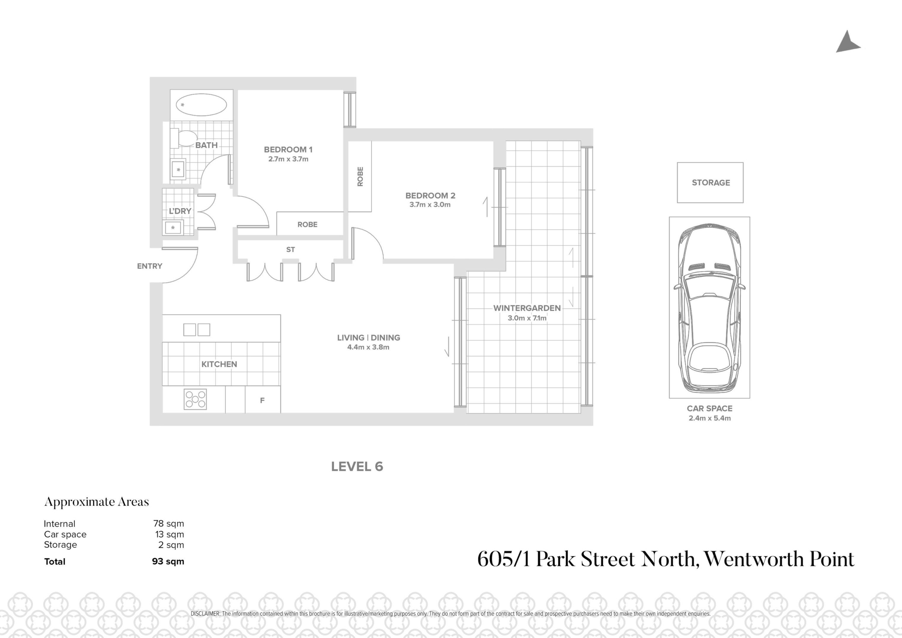 605/1 Park Street North, Wentworth Point Sold by Chidiac Realty - floorplan