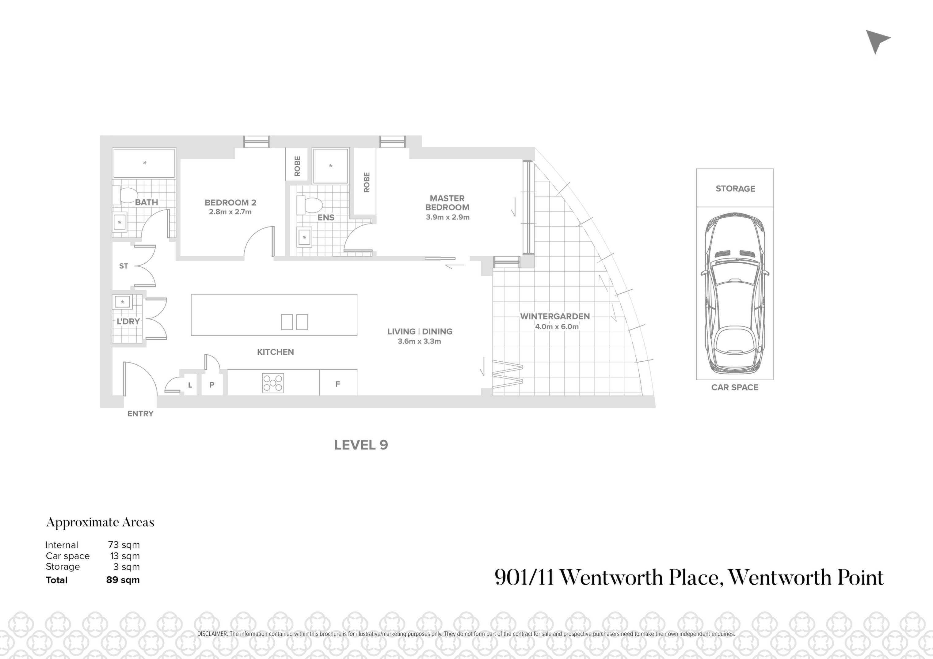 901/11 Wentworth Place, Wentworth Point Sold by Chidiac Realty - floorplan