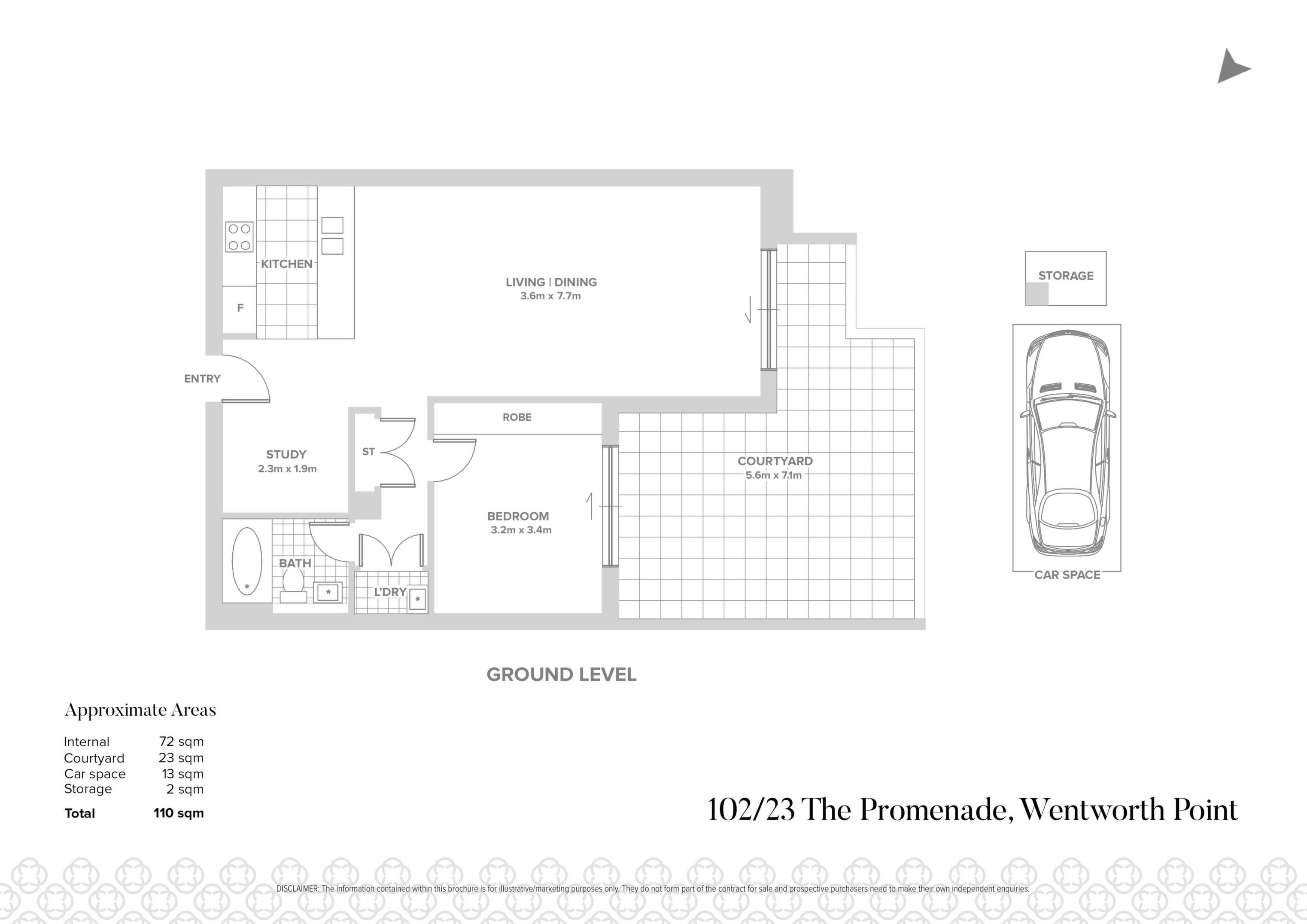 102/23 The Promenade, Wentworth Point Sold by Chidiac Realty - floorplan