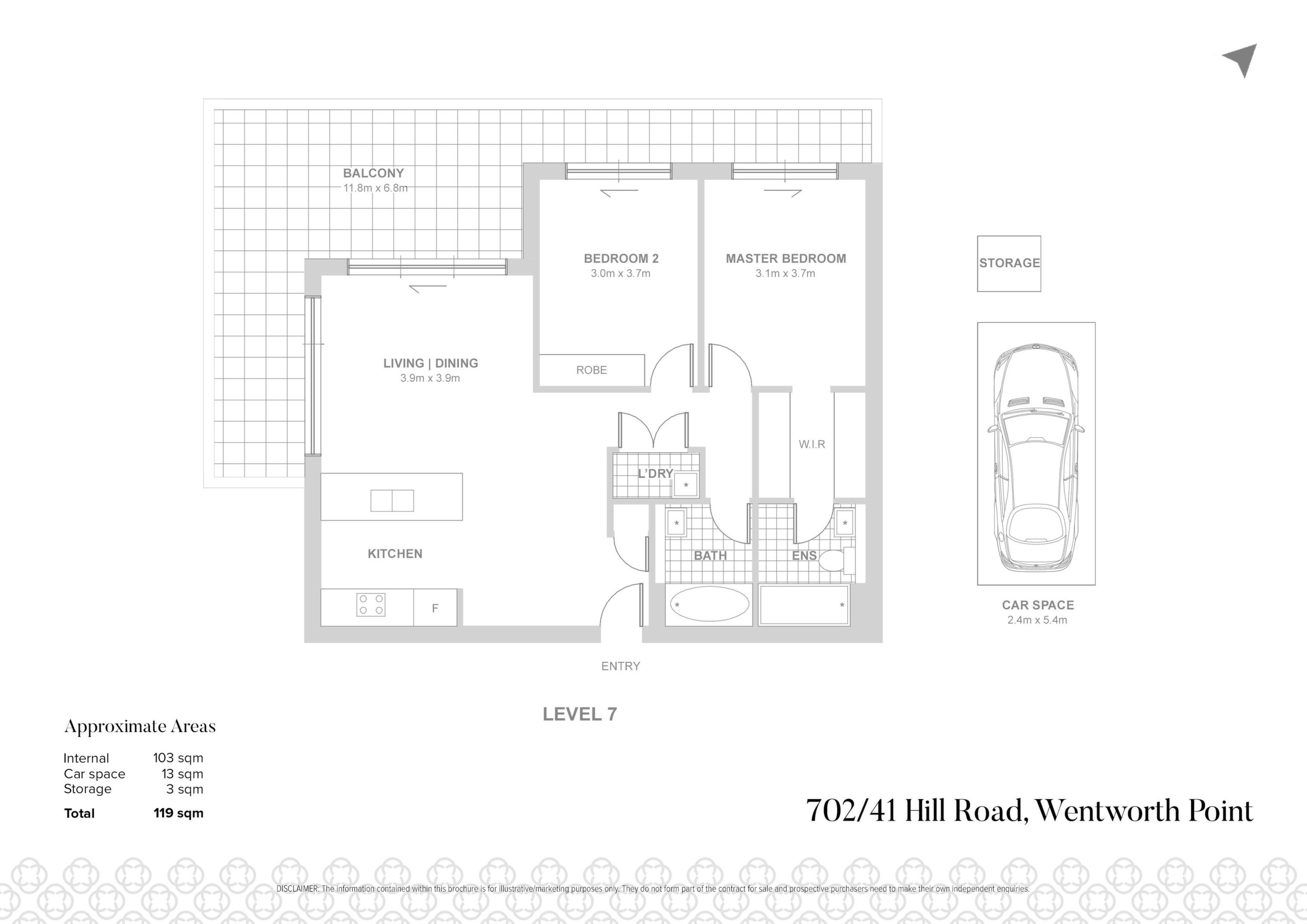 702/41 Hill Road, Wentworth Point Sold by Chidiac Realty - floorplan