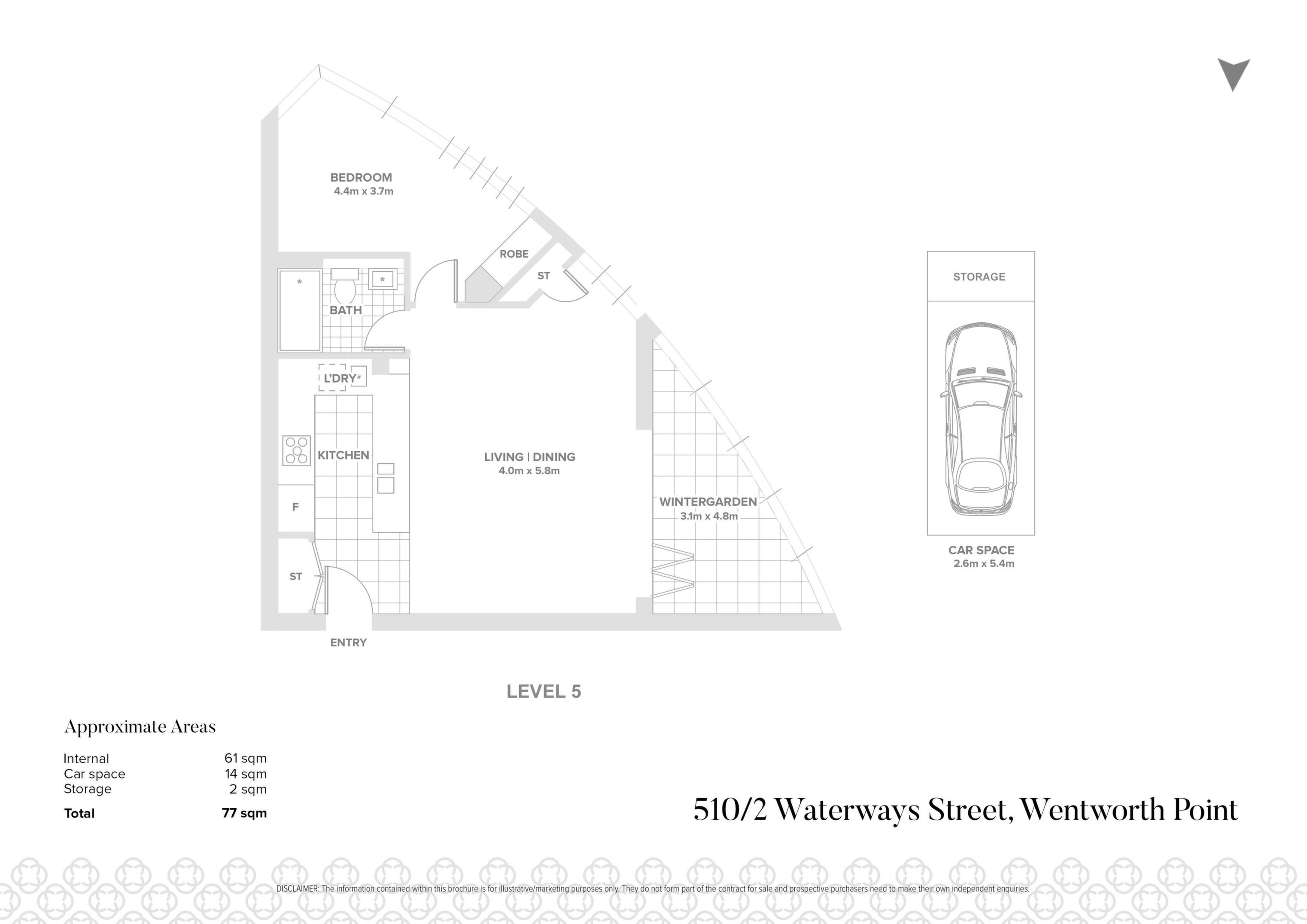 510/2 Waterways St, Wentworth Point Sold by Chidiac Realty - floorplan