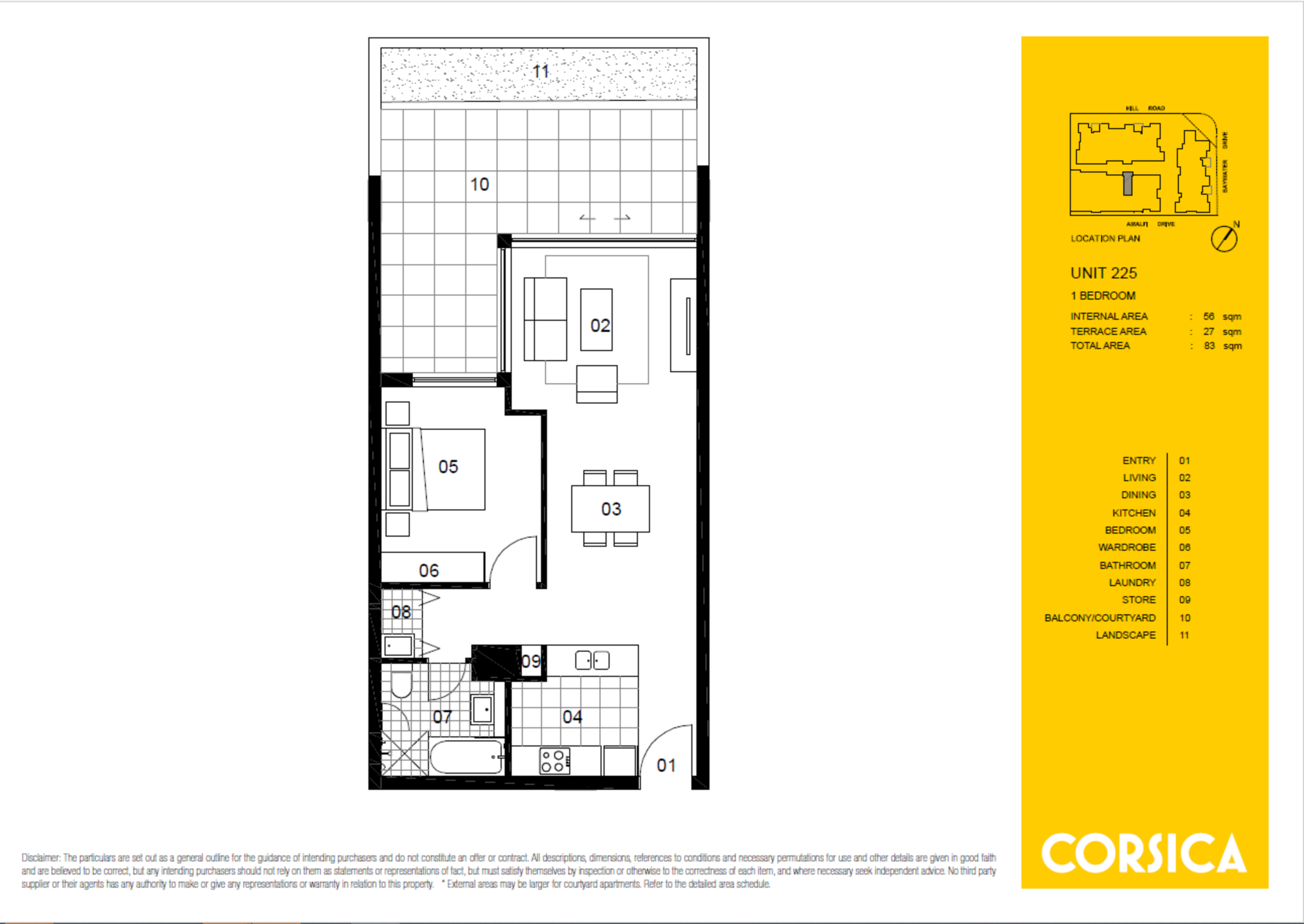 225/45 Amalfi Drive, Wentworth Point Leased by Chidiac Realty - floorplan