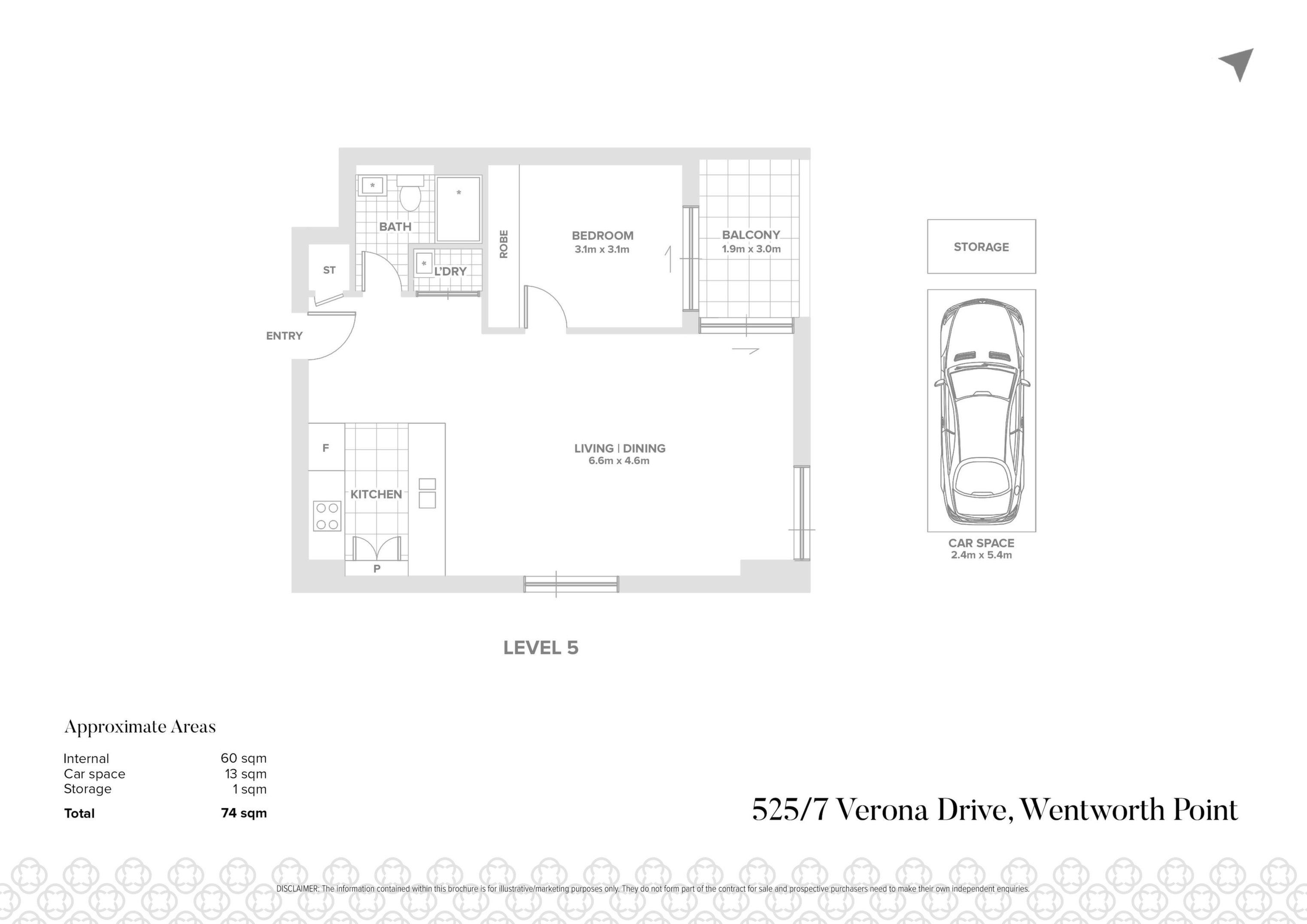 525/46 Savona Drive, Wentworth Point Sold by Chidiac Realty - floorplan