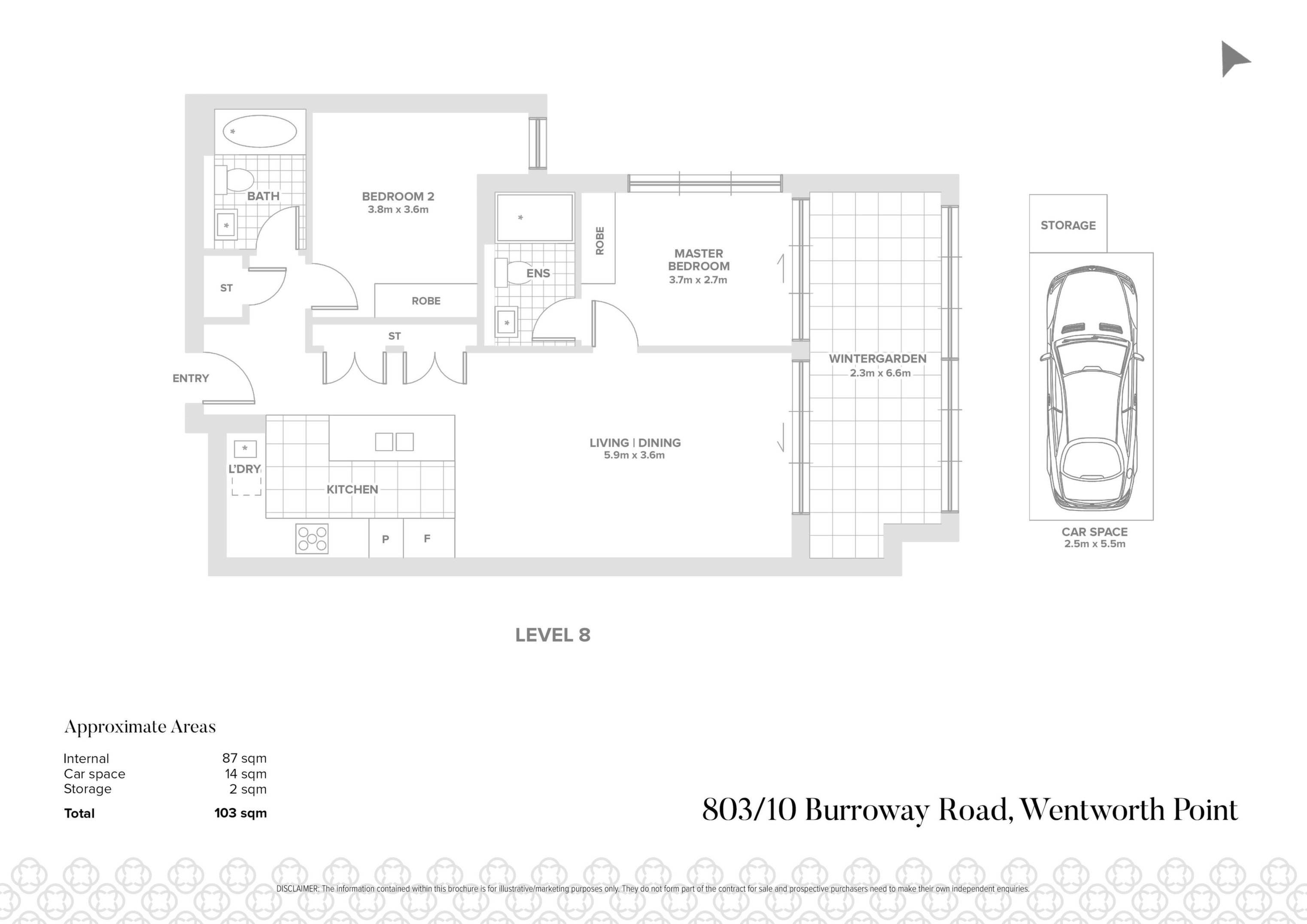 803/10 Burroway Road, Wentworth Point Sold by Chidiac Realty - floorplan