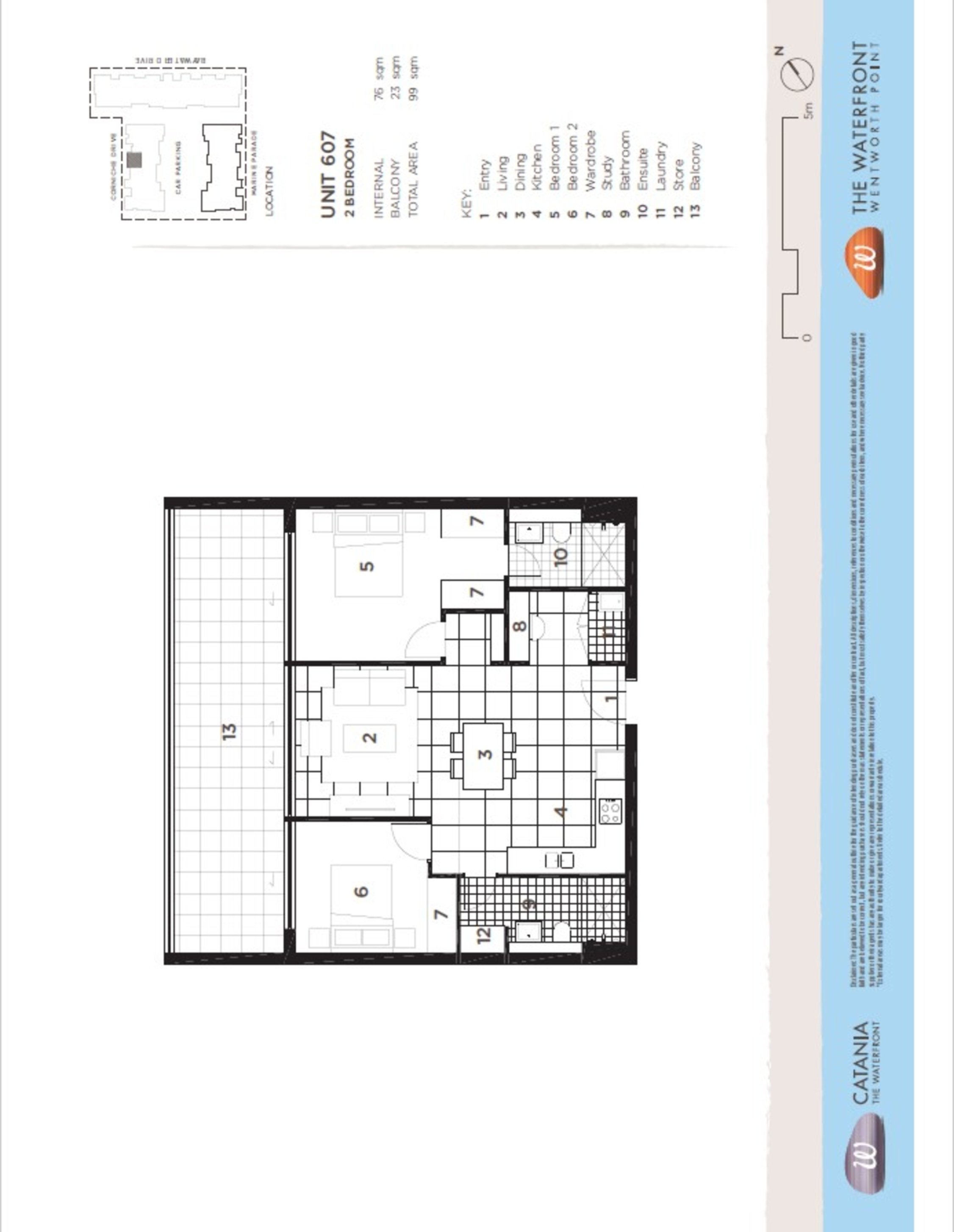 607/18 Corniche Drive, Wentworth Point Leased by Chidiac Realty - floorplan