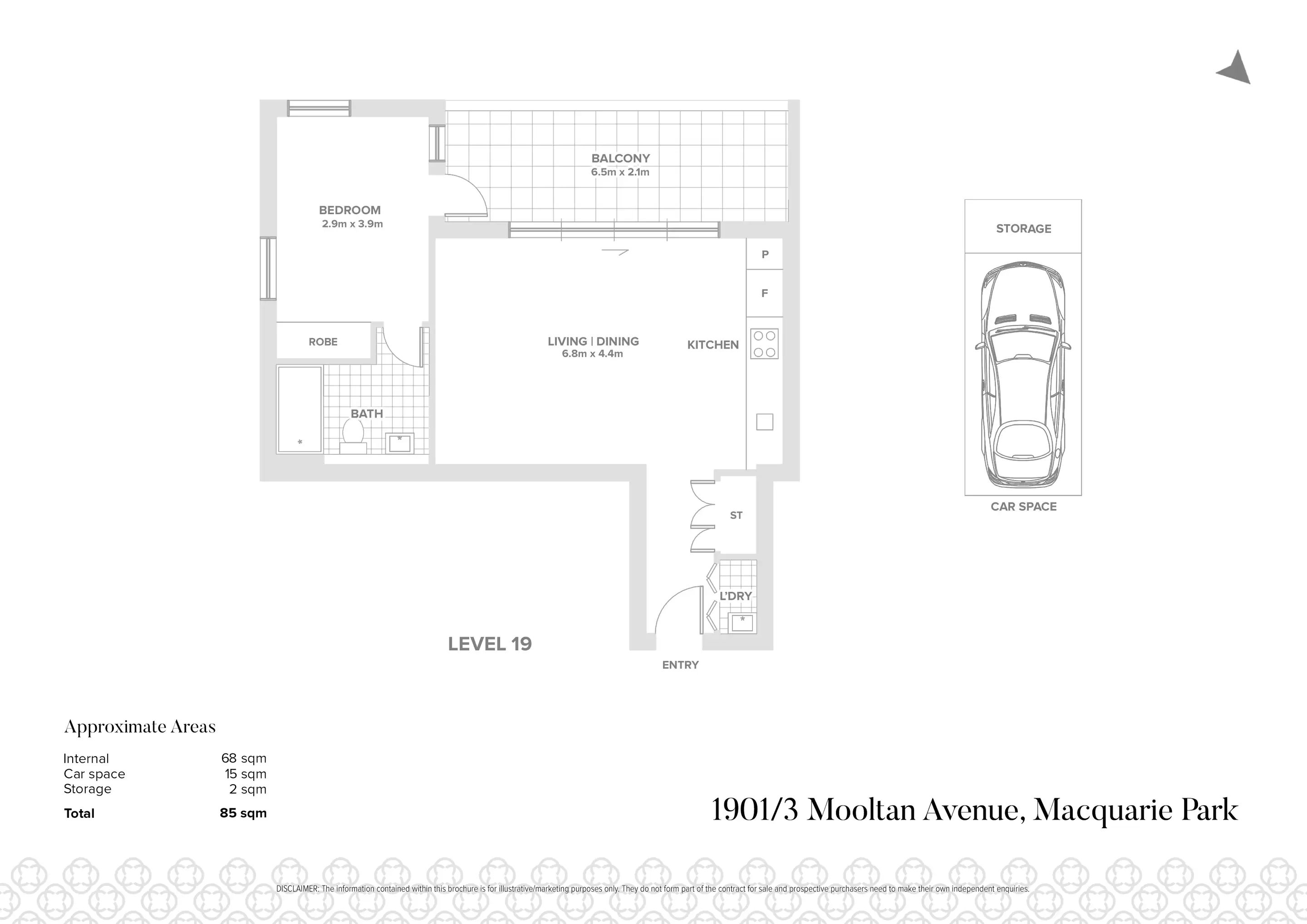 1901/3 Mooltan Avenue, Macquarie Park Sold by Chidiac Realty - floorplan