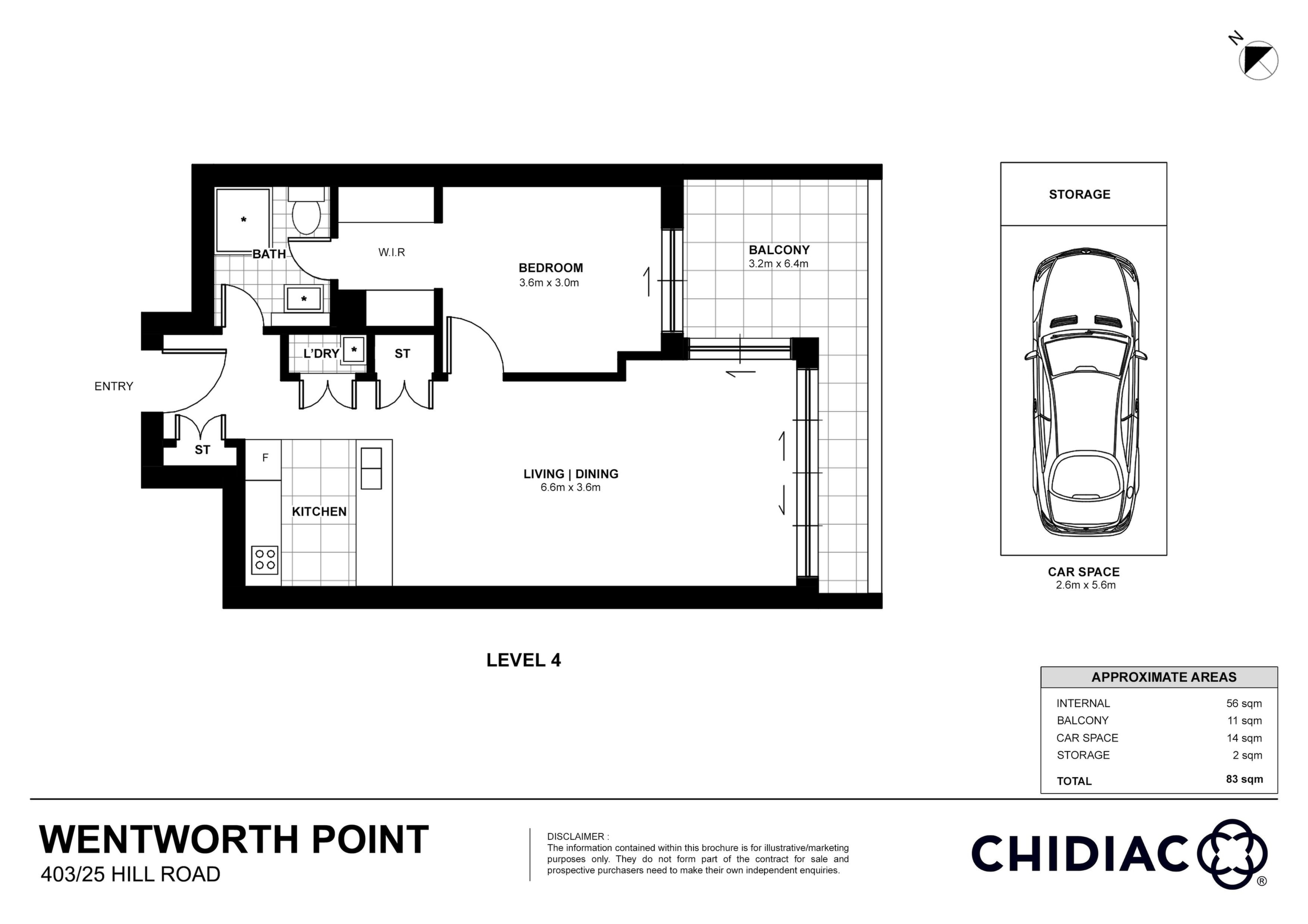 403/25 Hill Road, Wentworth Point Sold by Chidiac Realty - floorplan