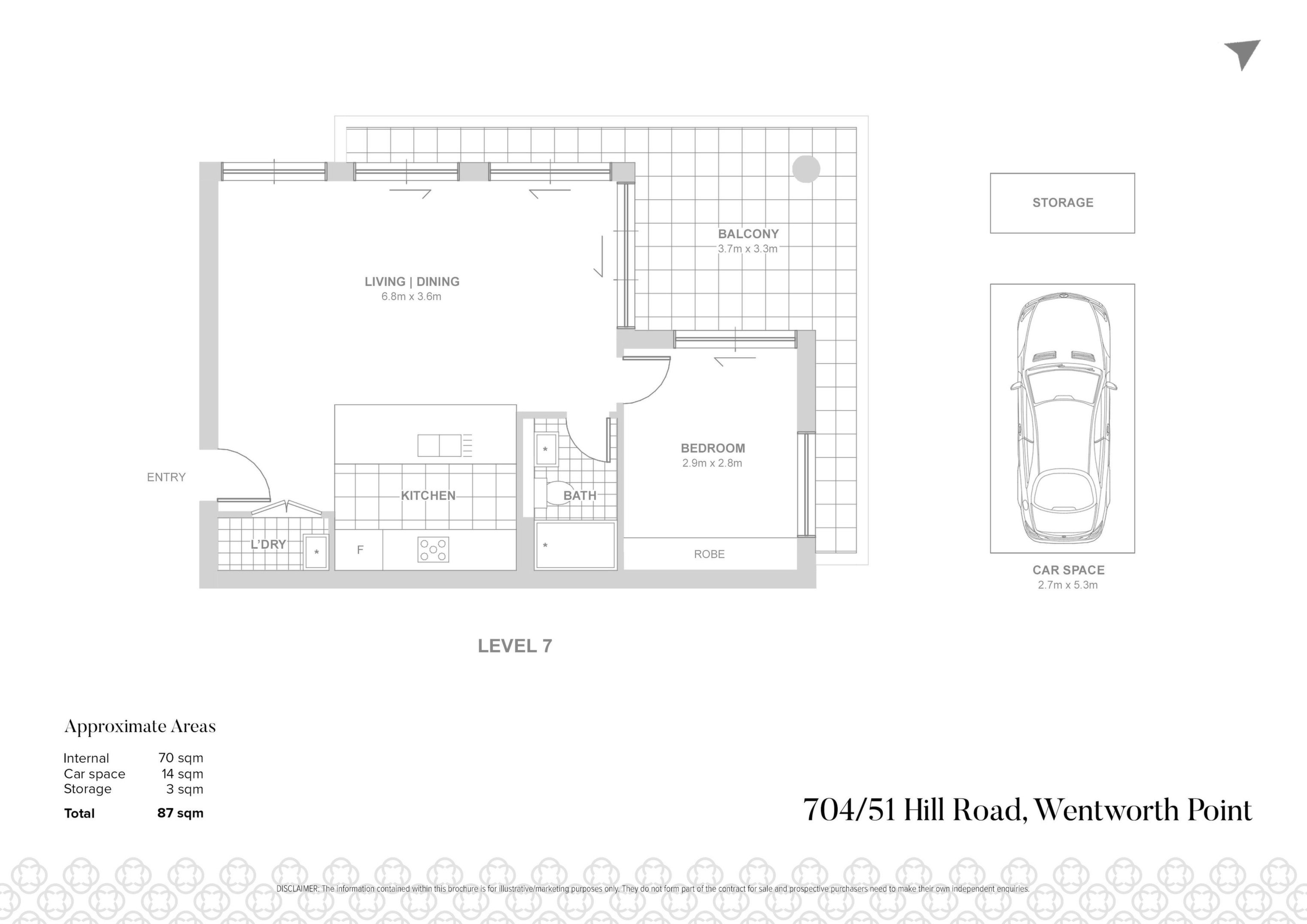704/51 Hill Road, Wentworth Point Sold by Chidiac Realty - floorplan