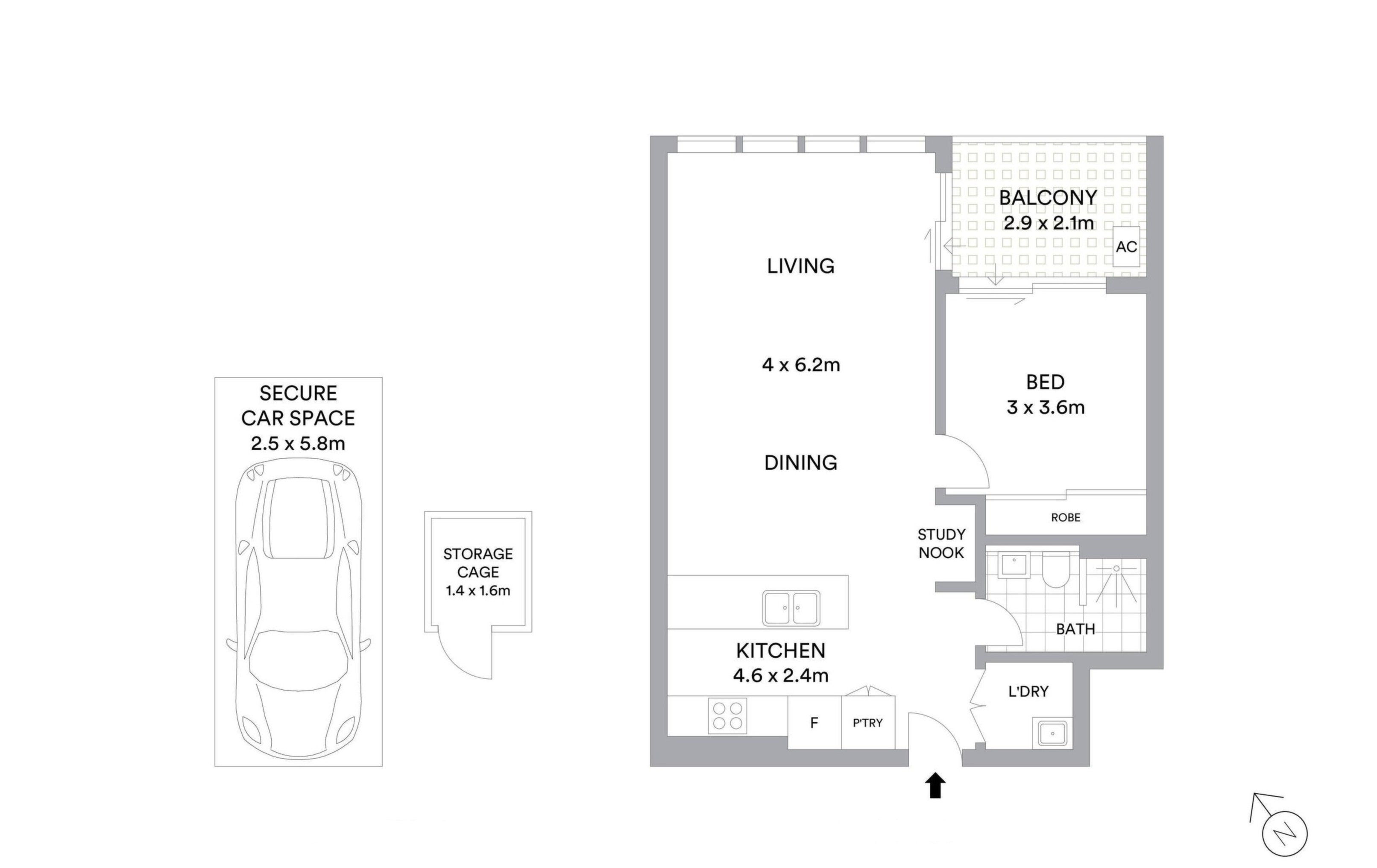 519/10 Half Street, Wentworth Point Leased by Chidiac Realty - floorplan