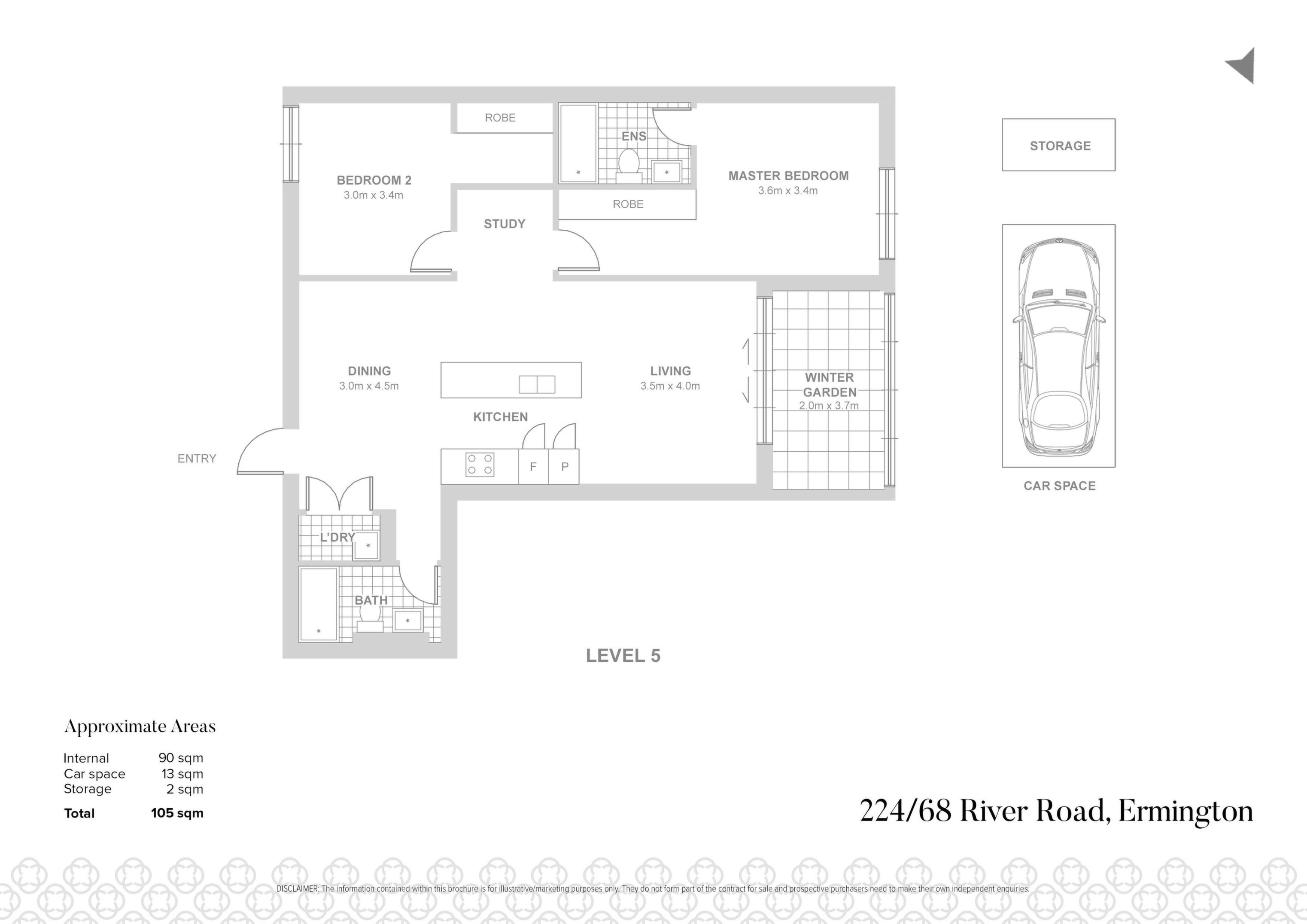 224/68 River Road, Ermington Sold by Chidiac Realty - floorplan