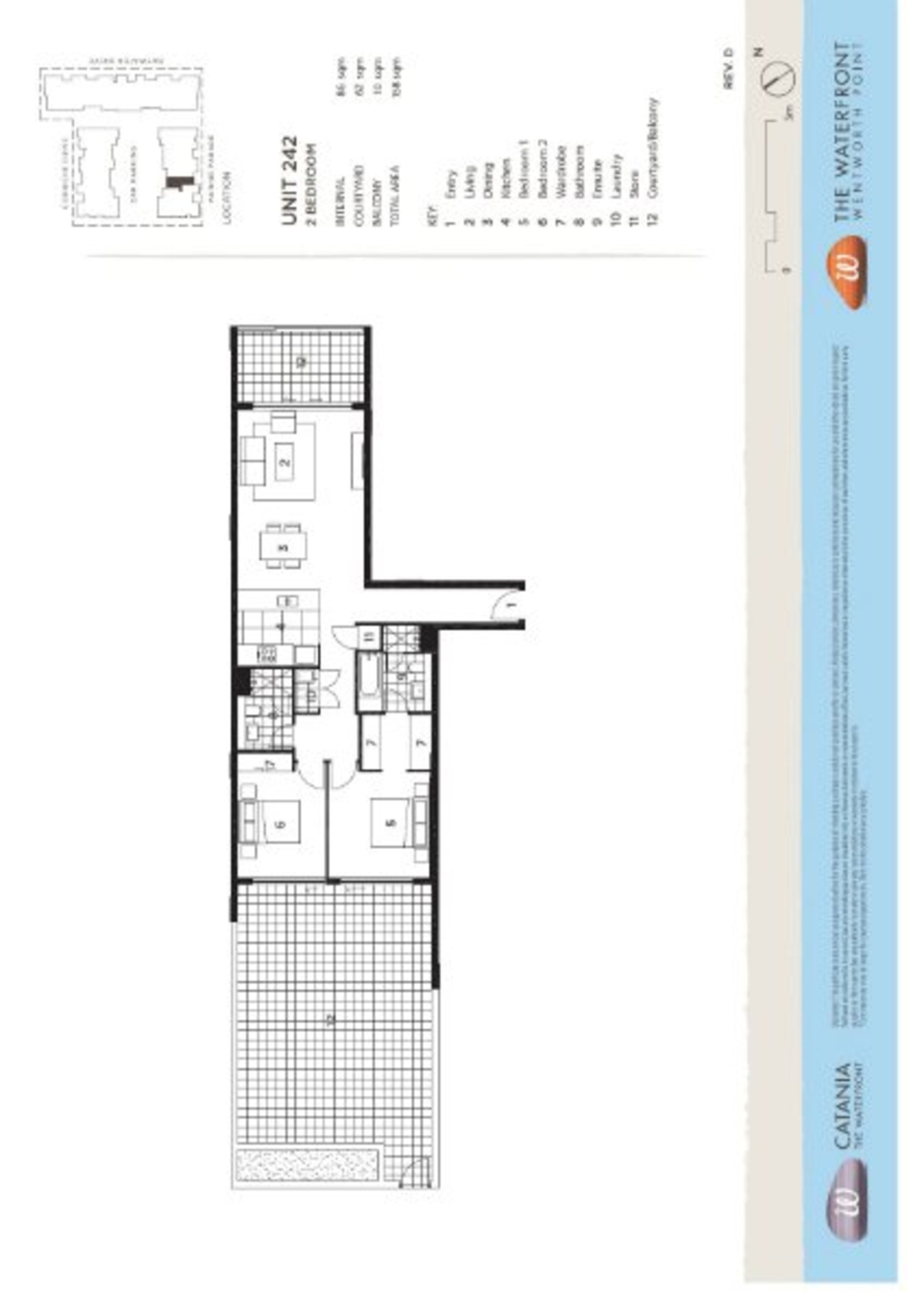 242/17 Marine Parade, Wentworth Point Leased by Chidiac Realty - floorplan