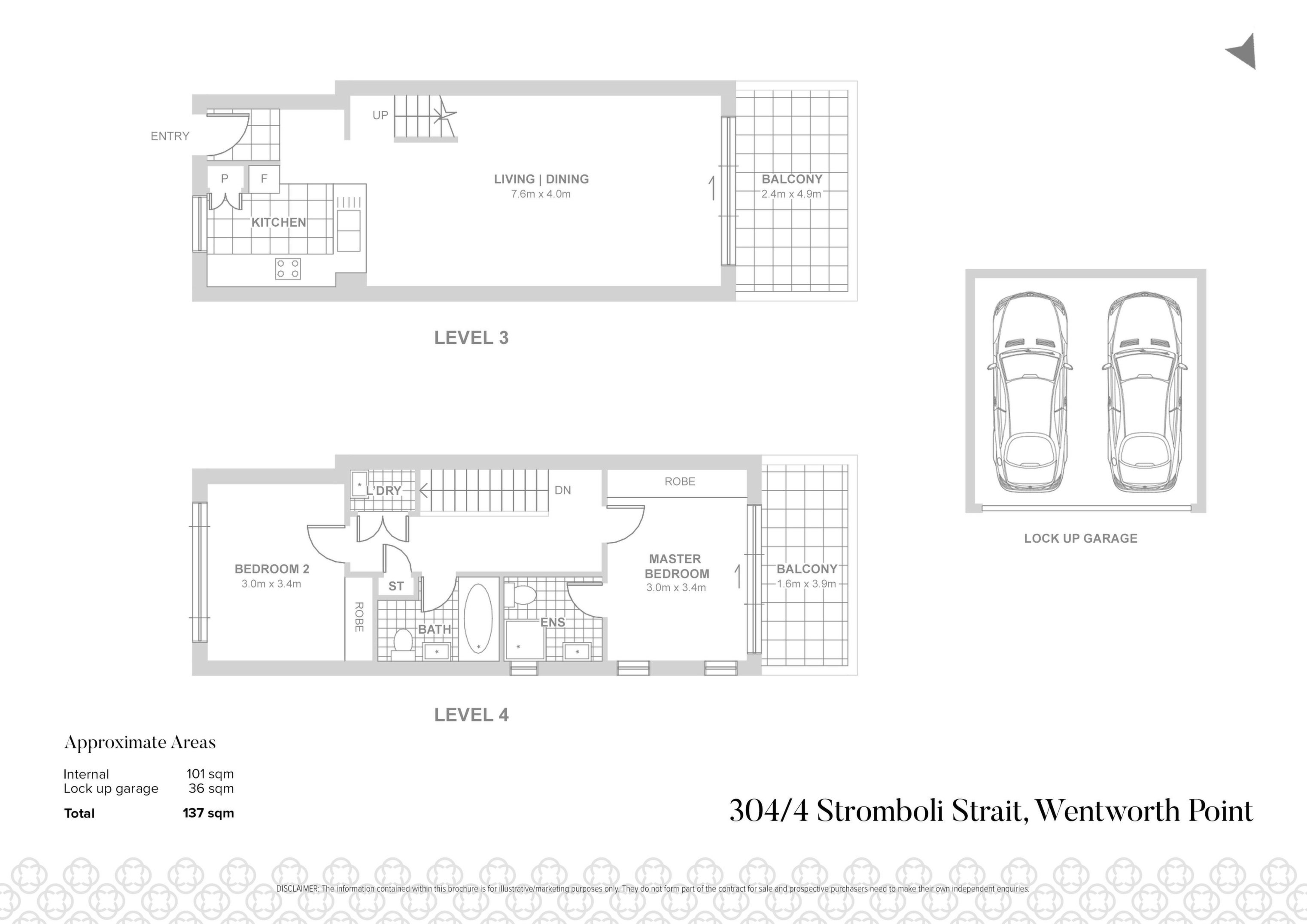 304/4 Stromboli Strait, Wentworth Point Sold by Chidiac Realty - floorplan
