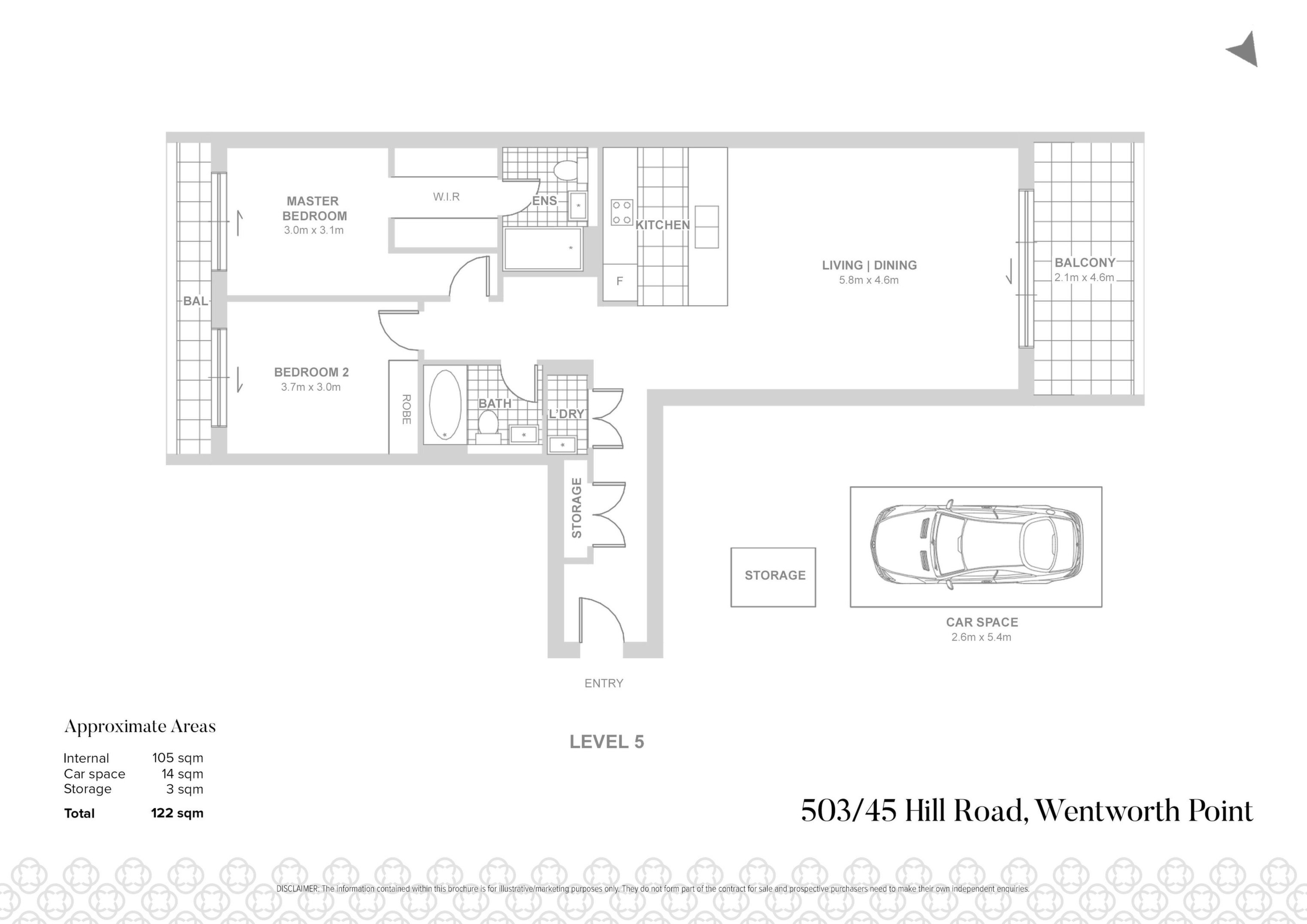 503/45 Hill Road, Wentworth Point Sold by Chidiac Realty - floorplan