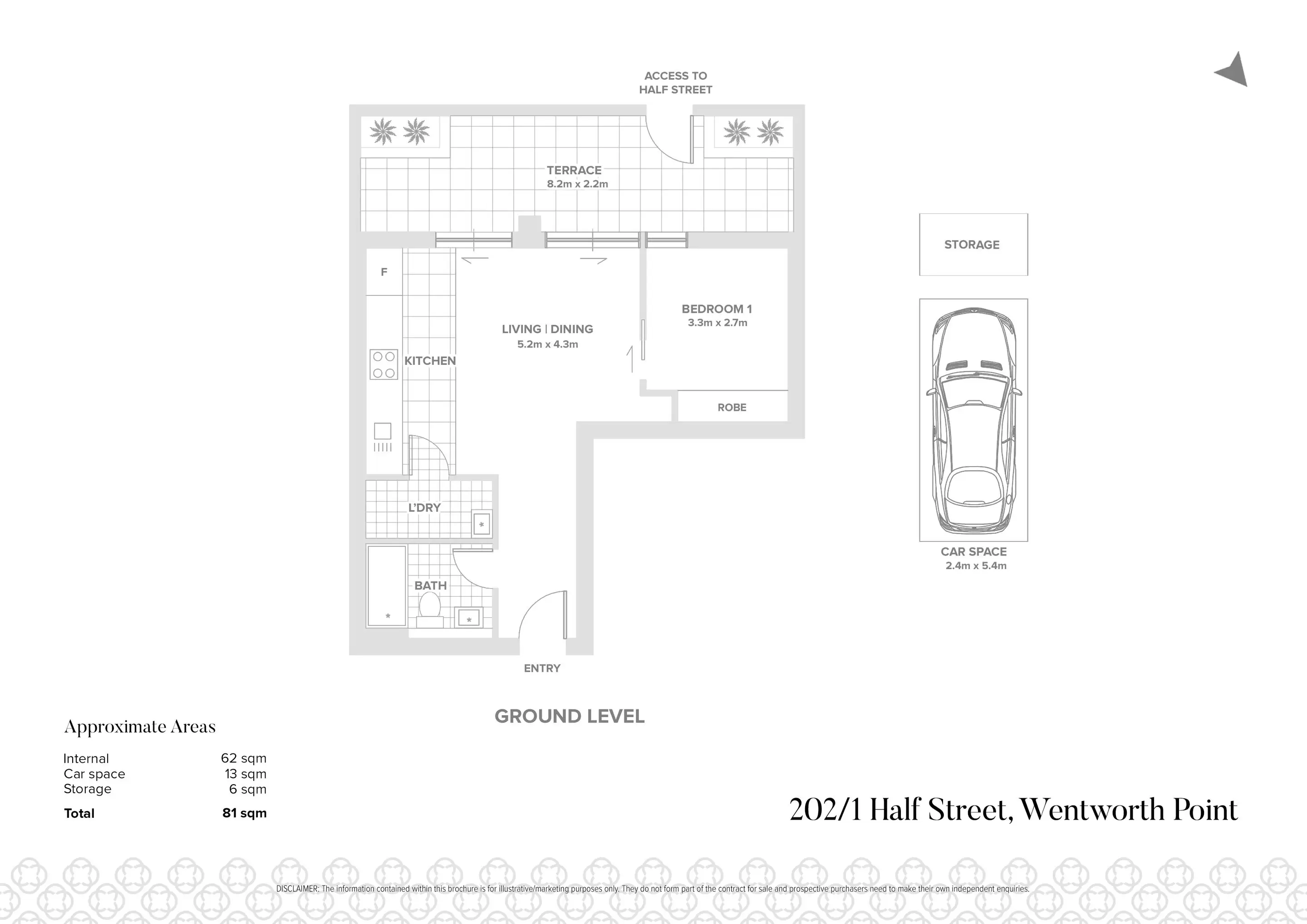 202/1 Half Street, Wentworth Point Leased by Chidiac Realty - floorplan