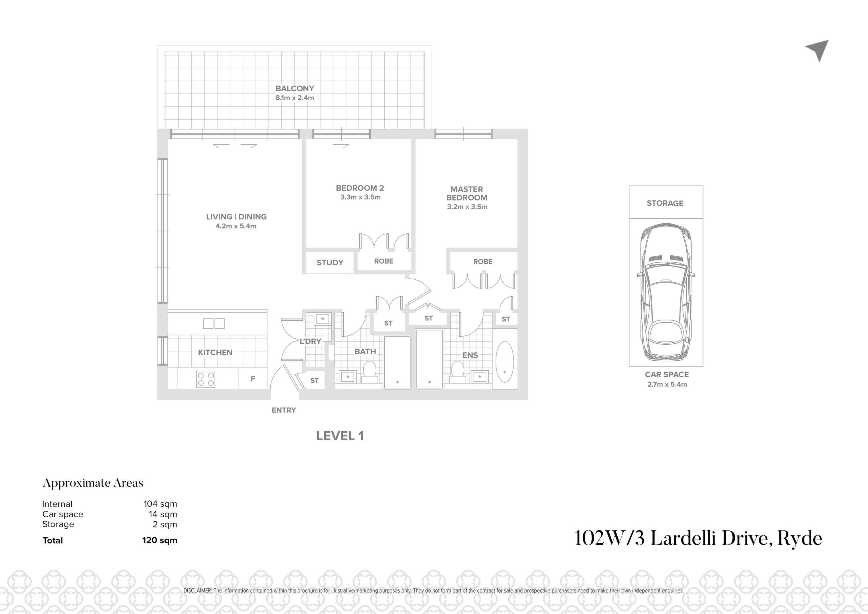 102W/3 Lardelli Drive, Ryde Sold by Chidiac Realty - floorplan