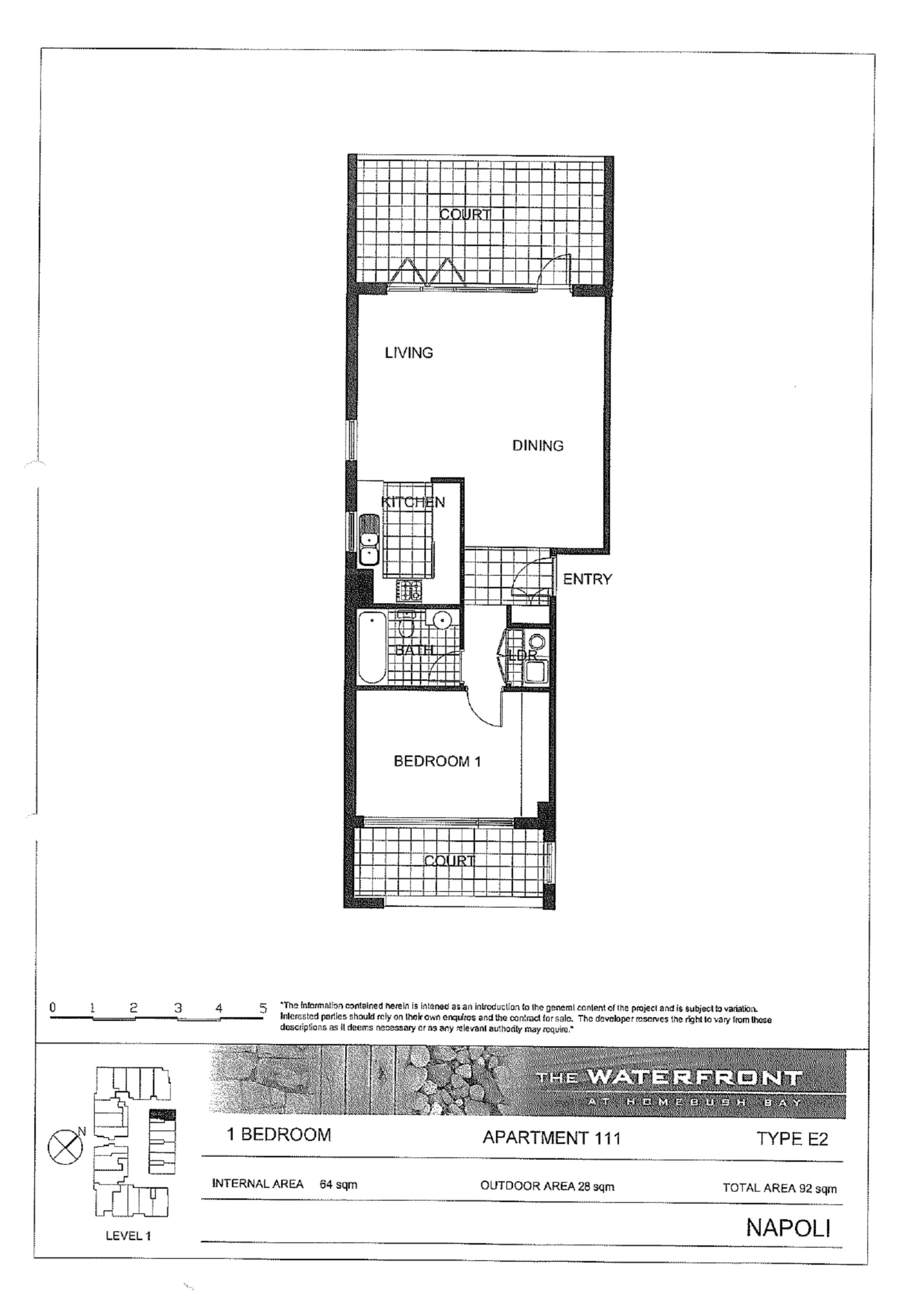 111/3 Stromboli Strait, Wentworth Point Leased by Chidiac Realty - floorplan