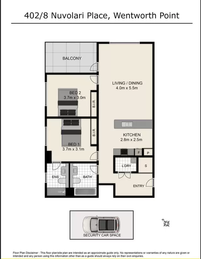 402/8 Nuvolari Place, Wentworth Point Leased by Chidiac Realty - floorplan