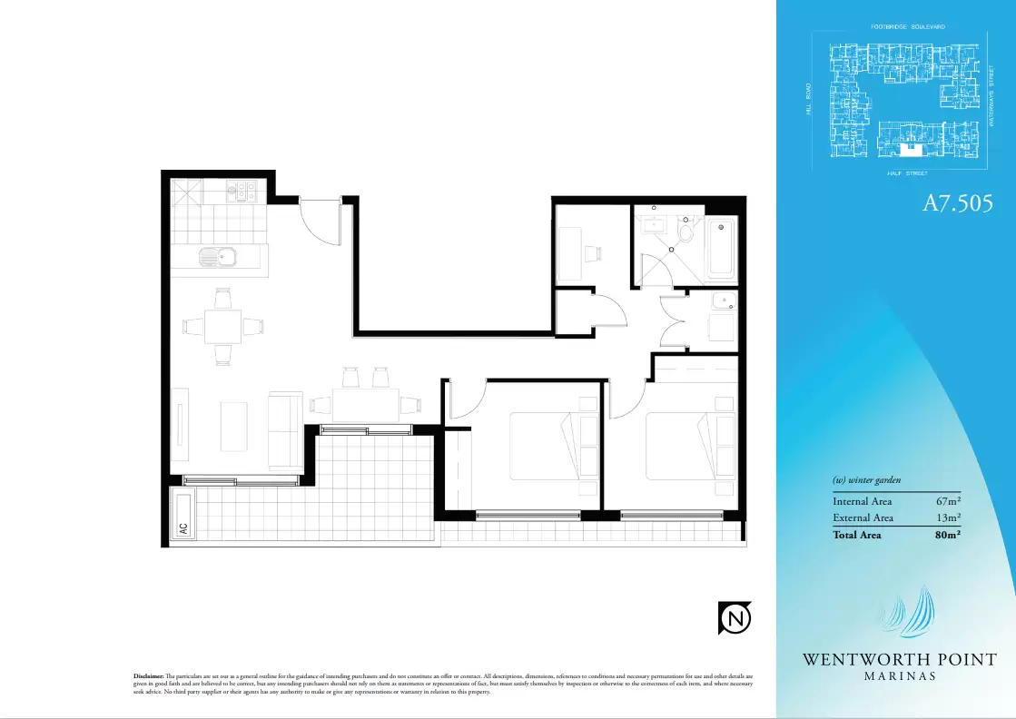 505/1 Half Street, Wentworth Point Leased by Chidiac Realty - floorplan