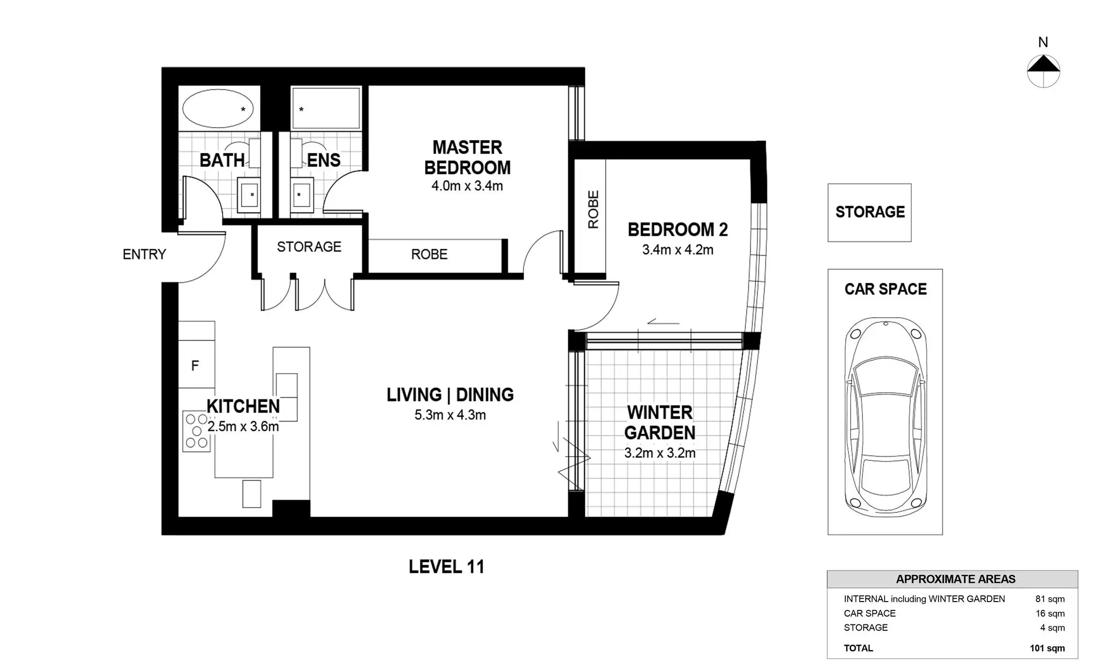 1106/2 Waterways Street, Wentworth Point Leased by Chidiac Realty - floorplan