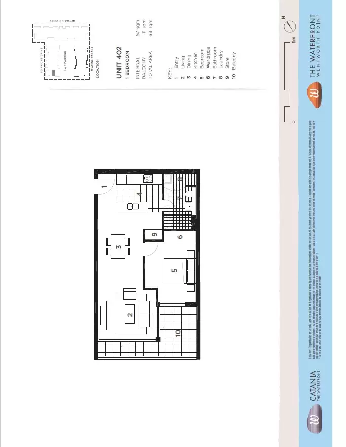 402/16 Corniche Drive, Wentworth Point Leased by Chidiac Realty - floorplan