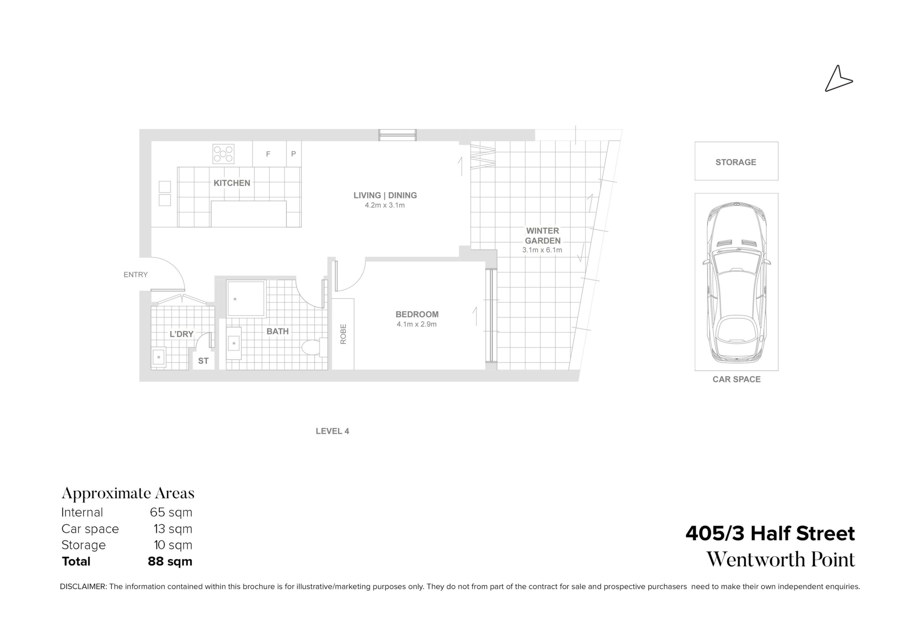 405/3 Half Street, Wentworth Point Sold by Chidiac Realty - floorplan