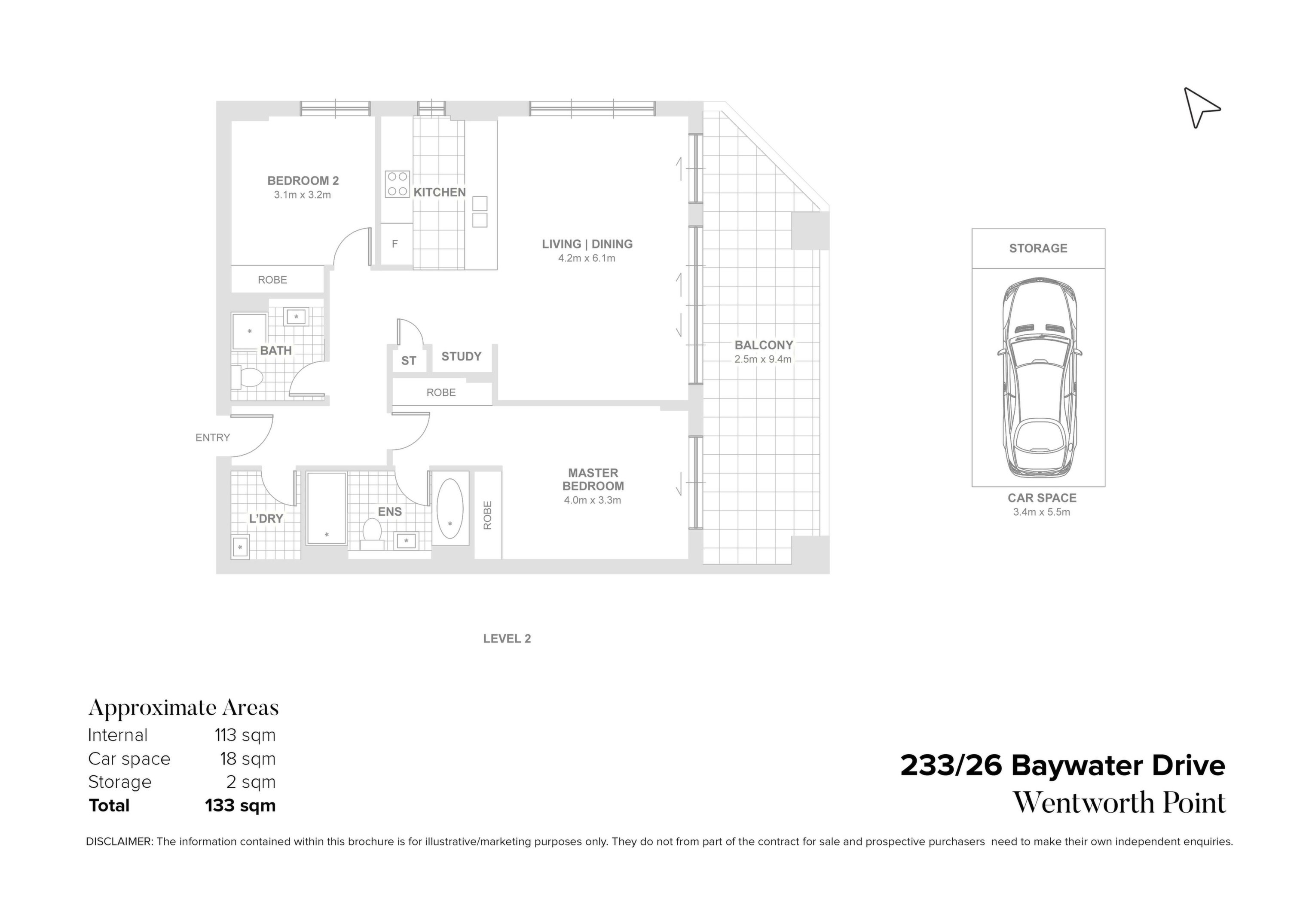 233/26 Baywater Drive, Wentworth Point Sold by Chidiac Realty - floorplan