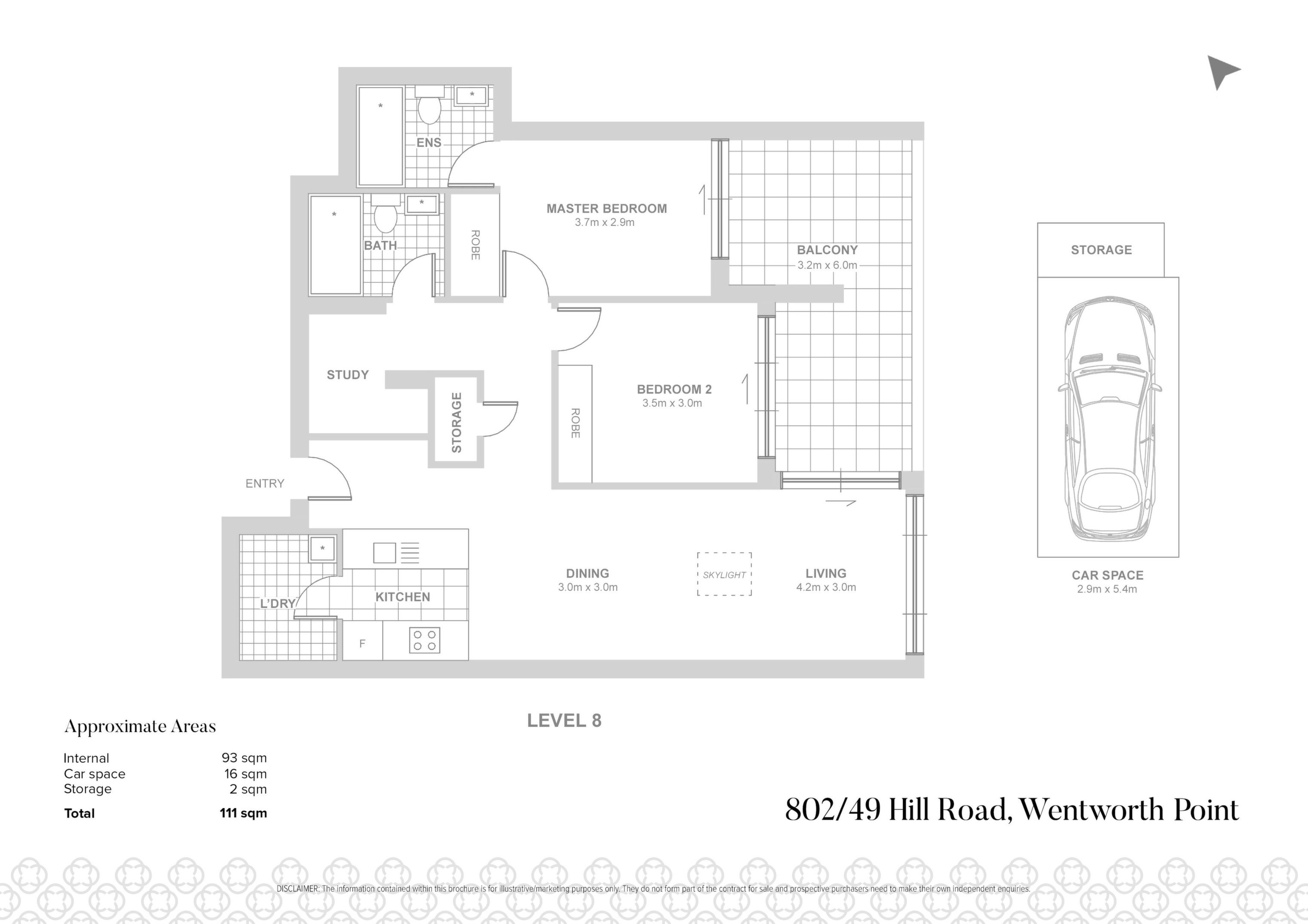 802/49 Hill Road, Wentworth Point Sold by Chidiac Realty - floorplan